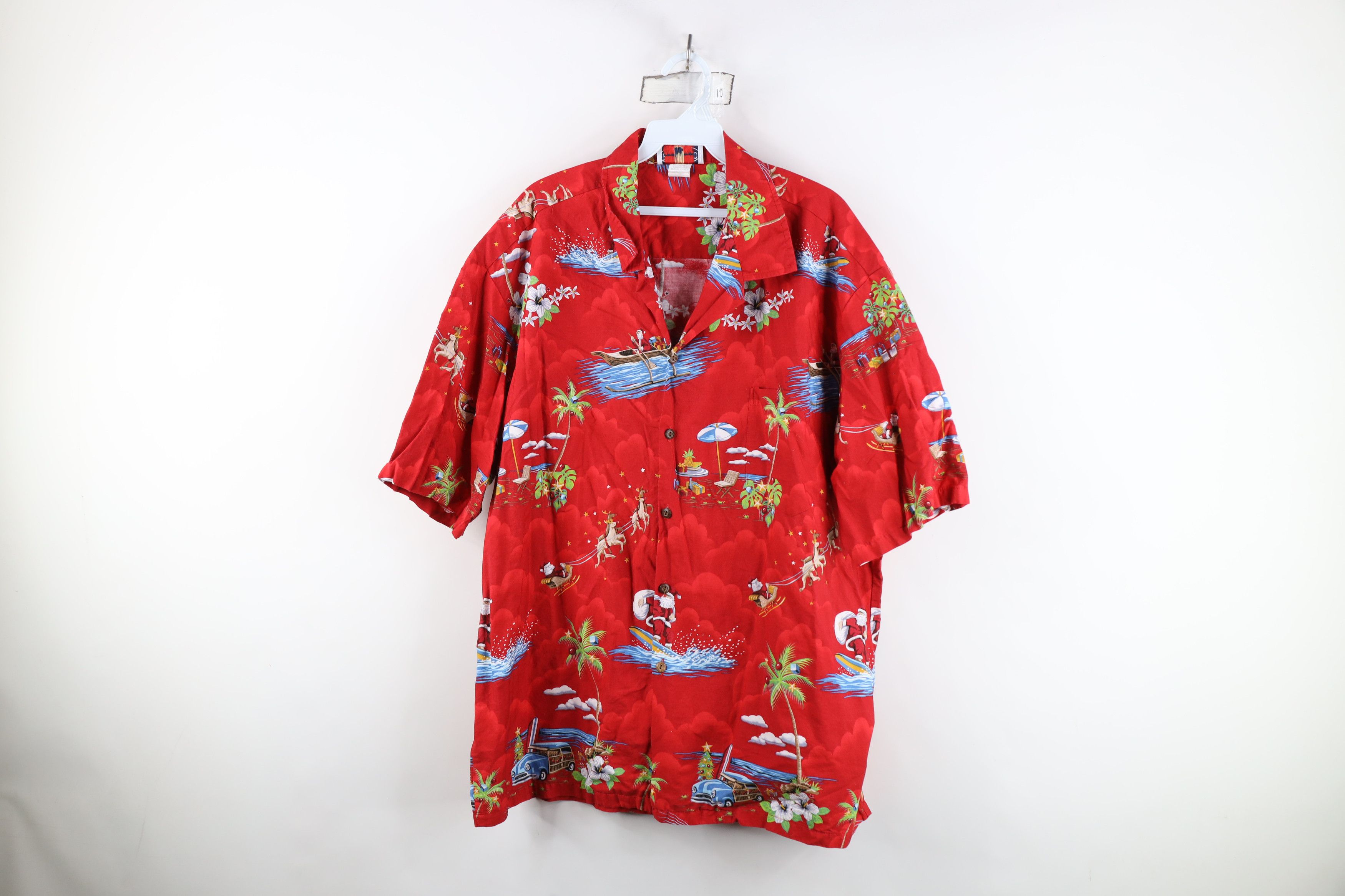 Vintage Vintage 90s Streetwear Claus Hawaiian Button Shirt USA Size US XXL / EU 58 / 5 - 1 Thumbnail