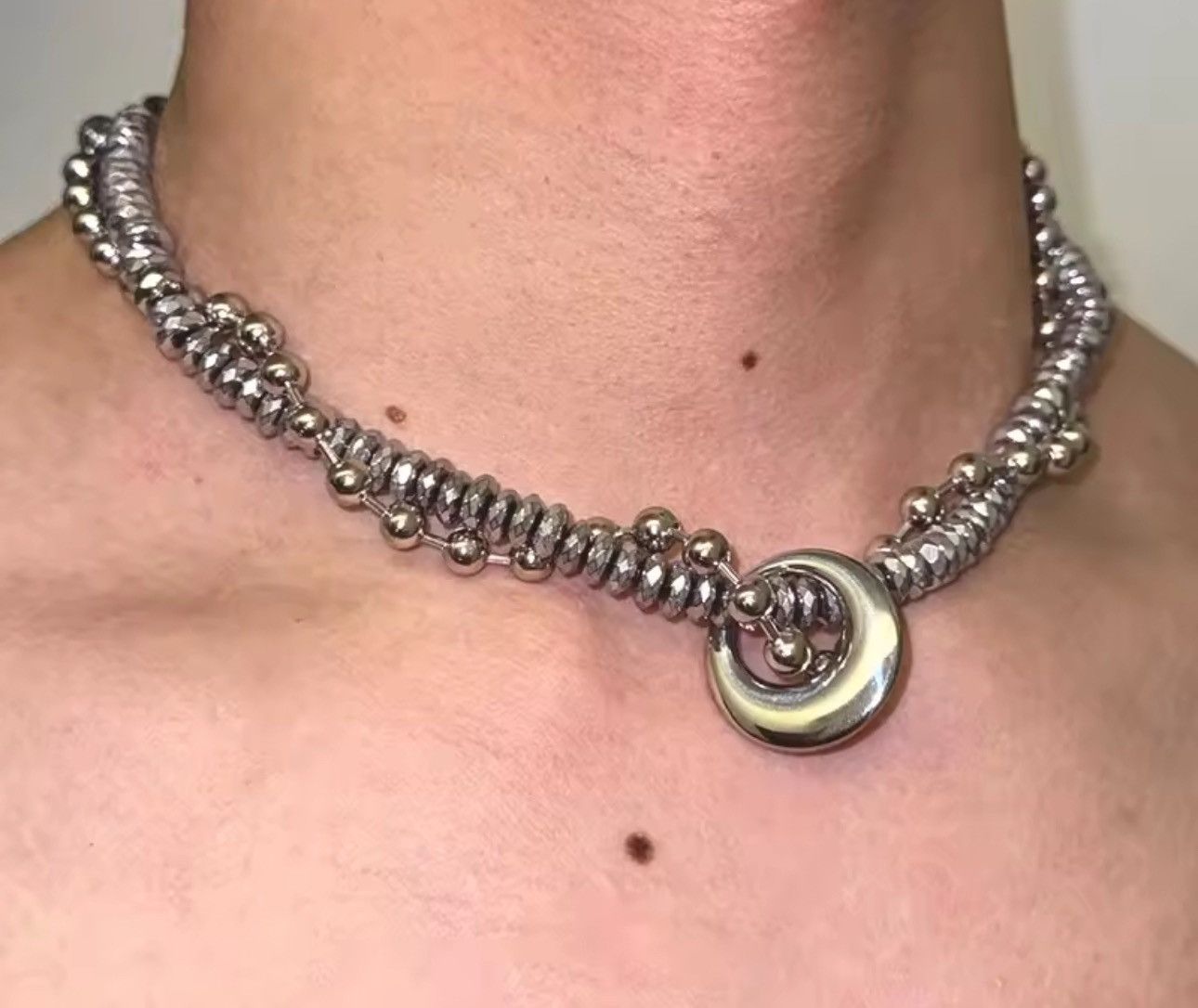 Jewelry Retro Punk Designer Hip Hop Choker Streetwear Necklace Size ONE SIZE - 1 Thumbnail