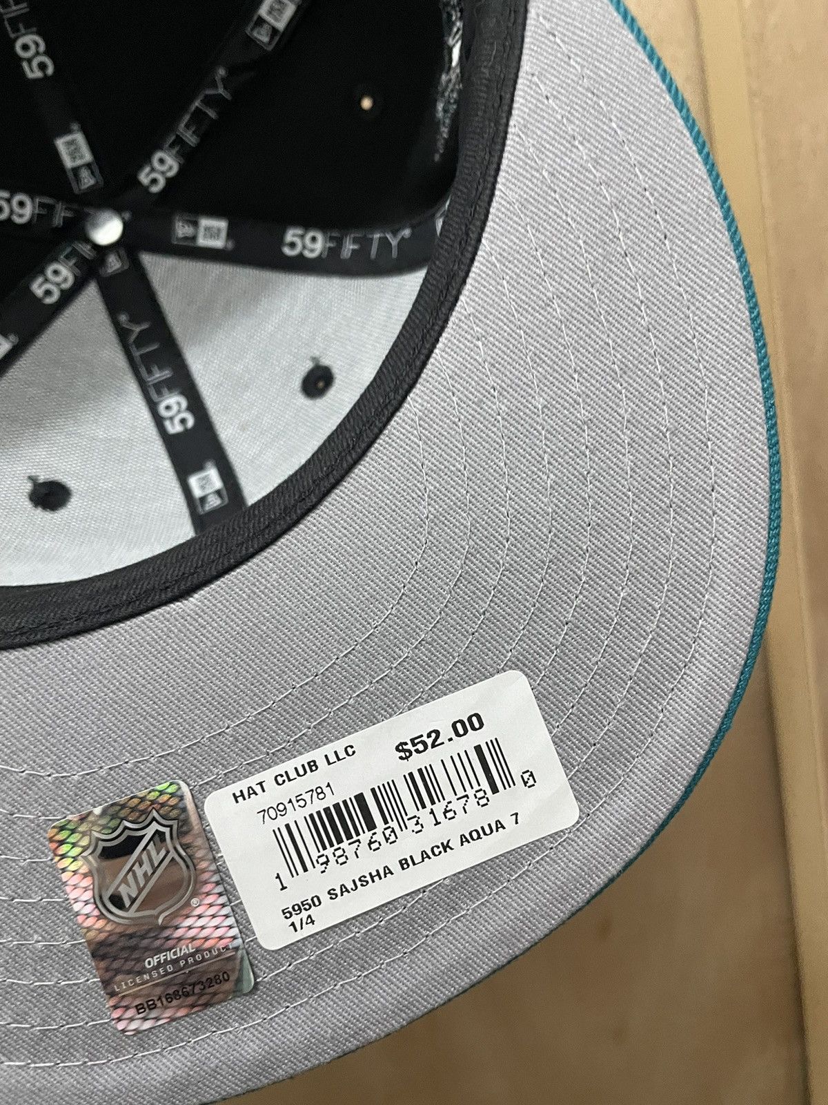 Hat Club Hat club San Jose sharks script size 7 1/4 Size ONE SIZE - 6 Thumbnail