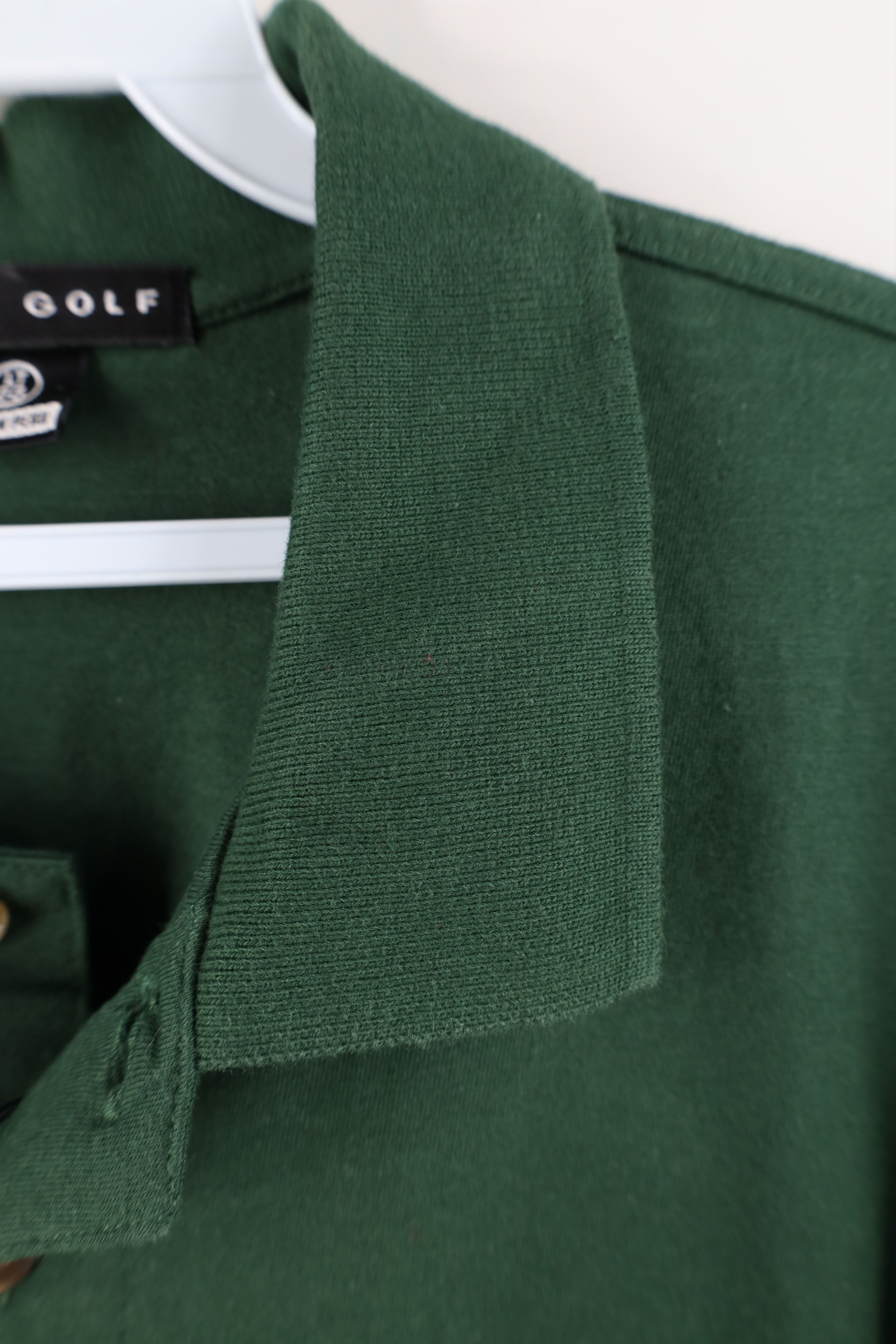Nike × Vintage Deadstock Vintage 90s Nike Golf Collared Polo Shirt Green Size US L / EU 52-54 / 3 - 8 Thumbnail