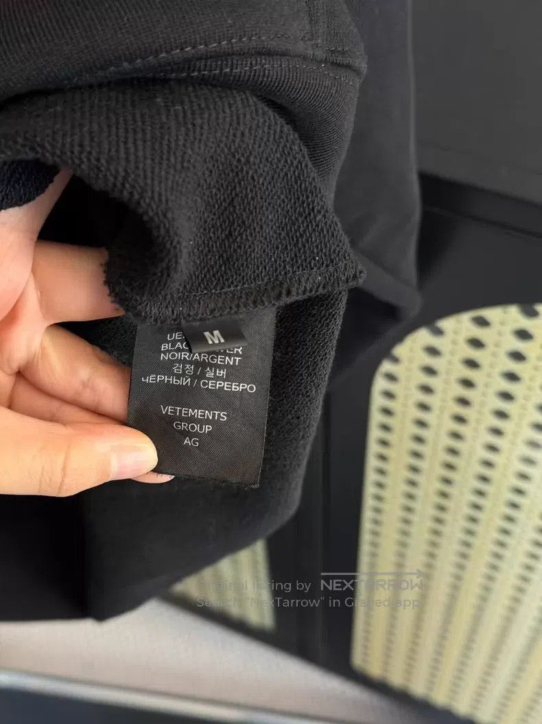 Vetements VETEMENTS Graffiti Lettering Black Hoodie Size US M / EU 48-50 / 2 - 5 Thumbnail