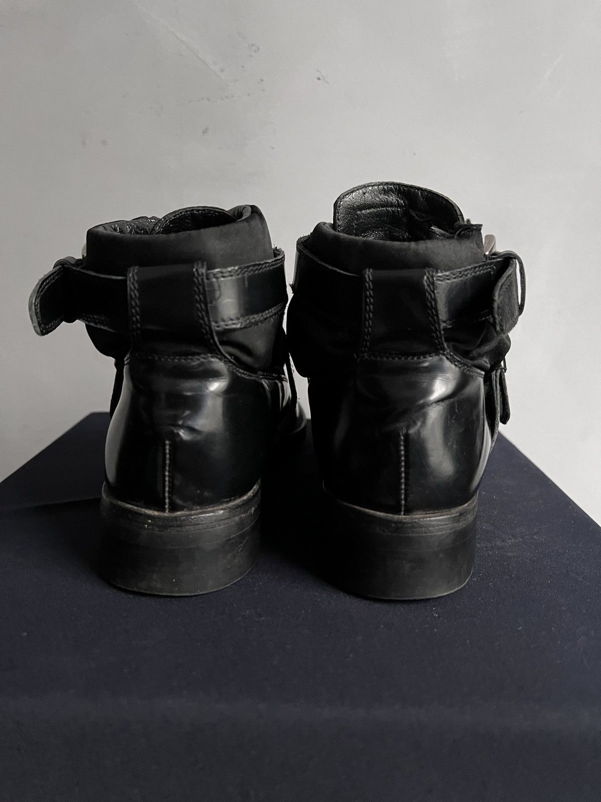 Prada Prada platform leather boots y2k Chelsea buckle Size US 6 / IT 36 - 7 Thumbnail