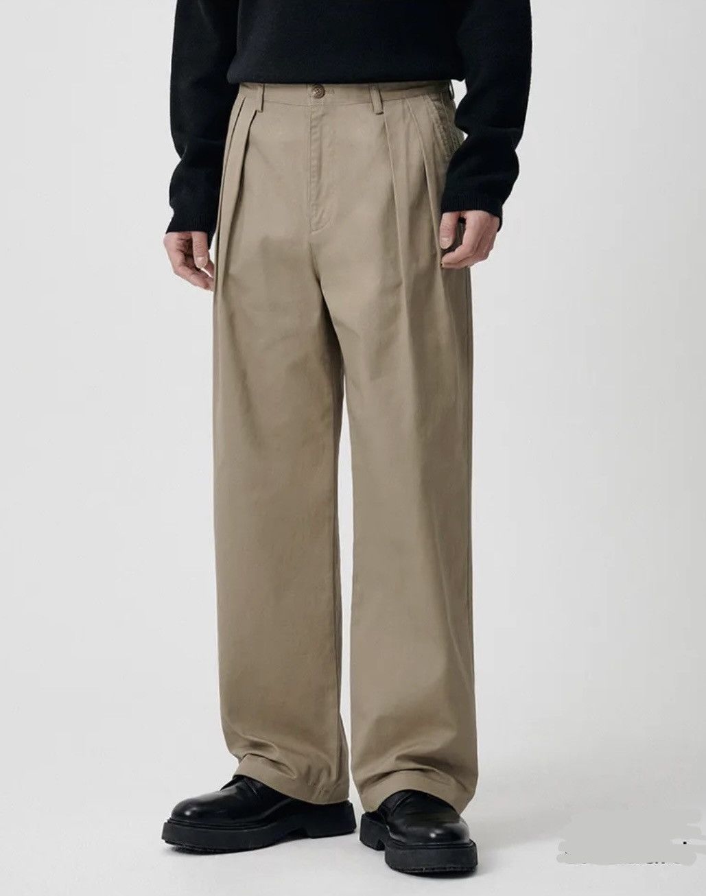 DEPARTMENT5 Department5 Five Two Pleated Wide Pants Beige Size US 33 - 16 Thumbnail