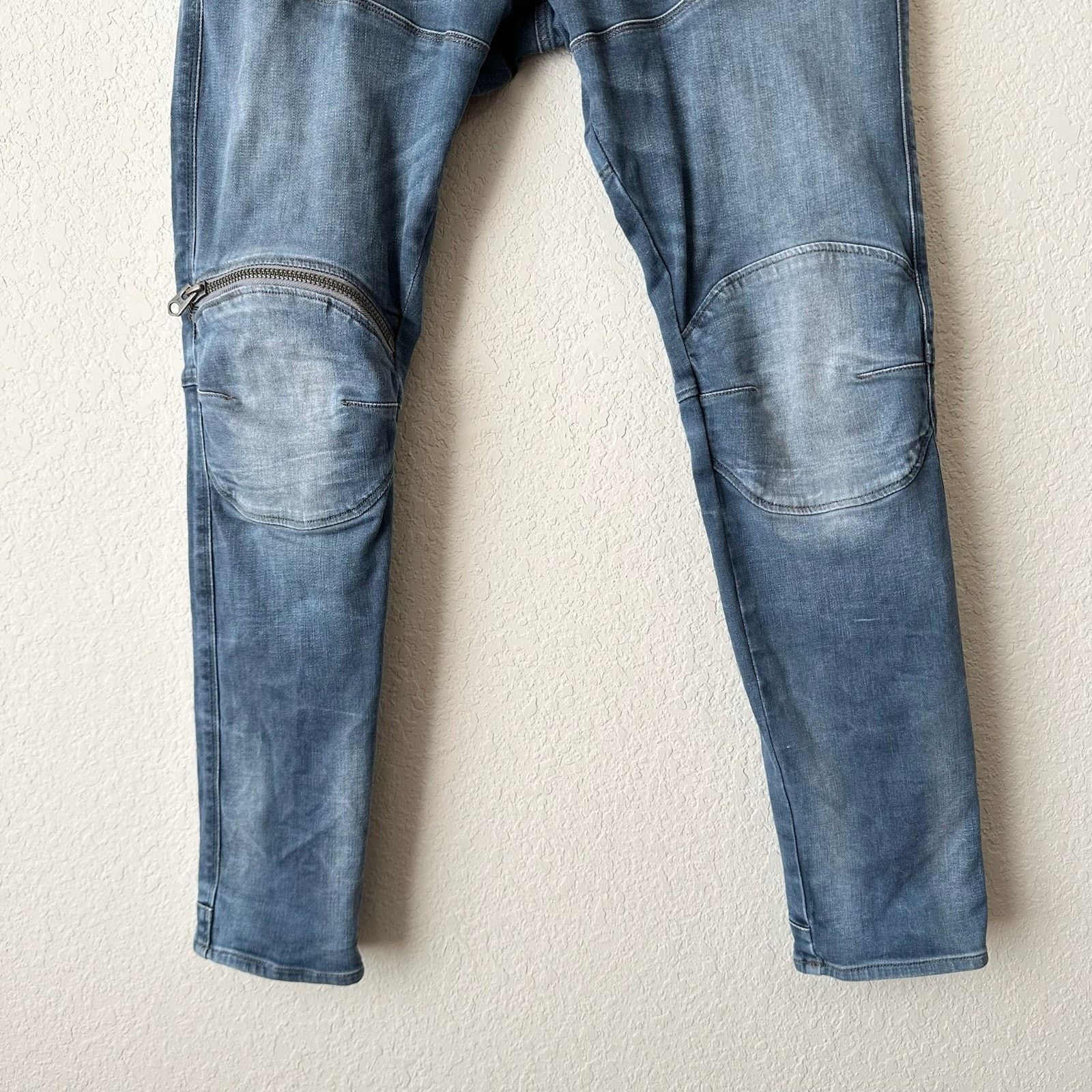 G-Star G-STAR RAW Skinny Jeans 5620 3D Zip Knee Moto Biker Grunge Size US 36 / EU 52 - 5 Thumbnail
