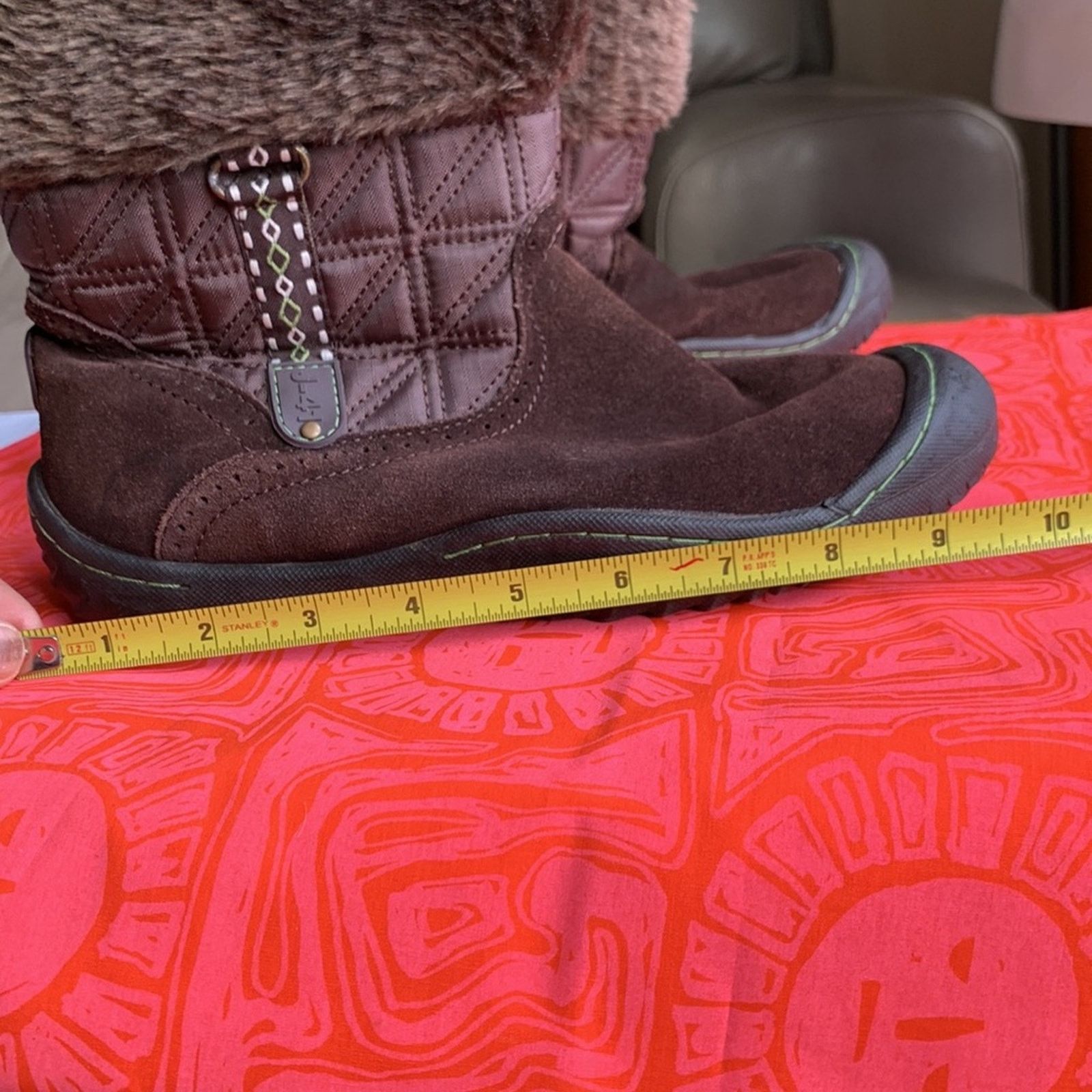 Vintage Jambu Stream J-41 Brown Quilted and suede Booties Size US 7 / IT 37 - 9 Thumbnail