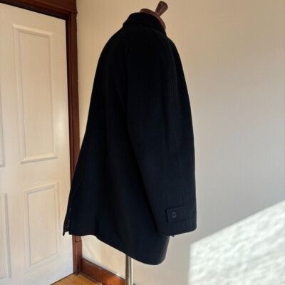 Other Valente Wool Cashmere Overcoat Topcoat Black Plaid Lined Mad Size US XL / EU 56 / 4 - 12 Thumbnail