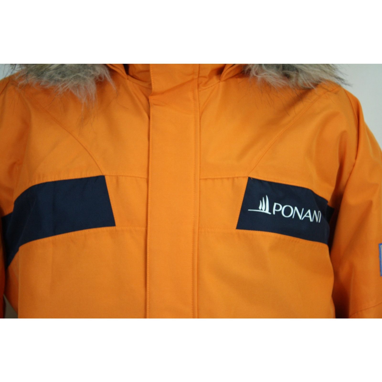Vintage PONANT Polar Exploration Parka Coat Faux Fur Hood Expedition Size US L / EU 52-54 / 3 - 6 Thumbnail