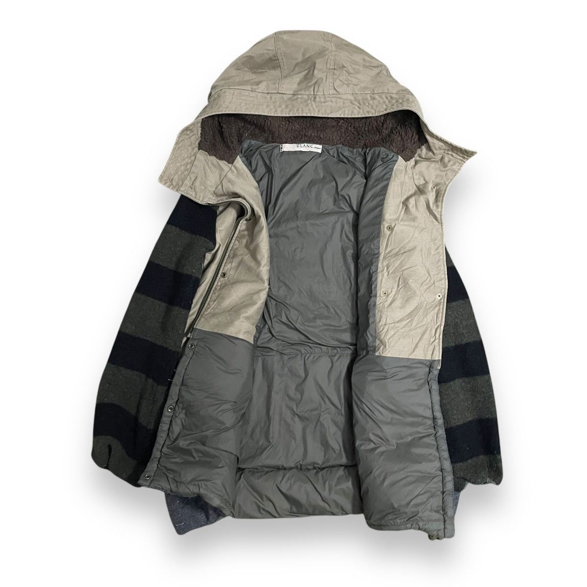 Blanc Noir BLANC MULTICOLOR WOOL + COTTON HOODIE JACKET Size US M / EU 48-50 / 2 - 8 Thumbnail