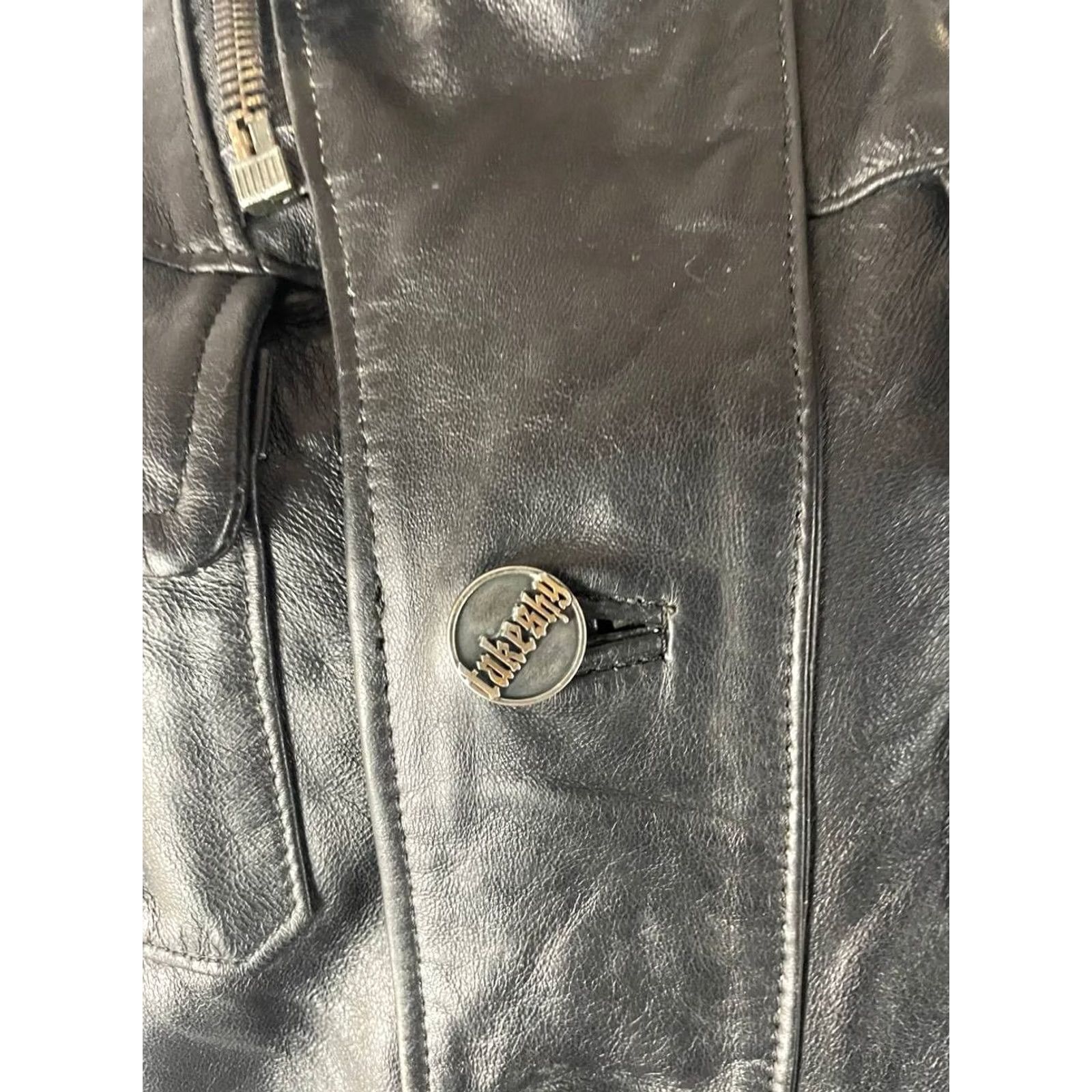 Vera Pelle VINTAGE Vera Pelle Leather Jacket Womens M Black Long Sleeve Zipper Full Zip Jacket` Size M / US 6-8 / IT 42-44 - 5 Thumbnail