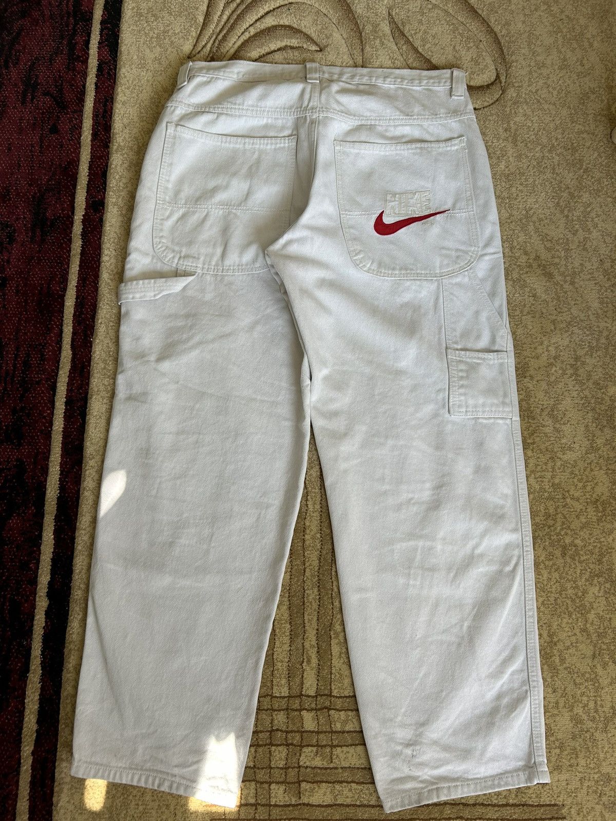 Nike × Vintage Vintage 80s Nike Air Embroidered Carpenter Baggy Pants Size US 36 / EU 52 - 3 Thumbnail