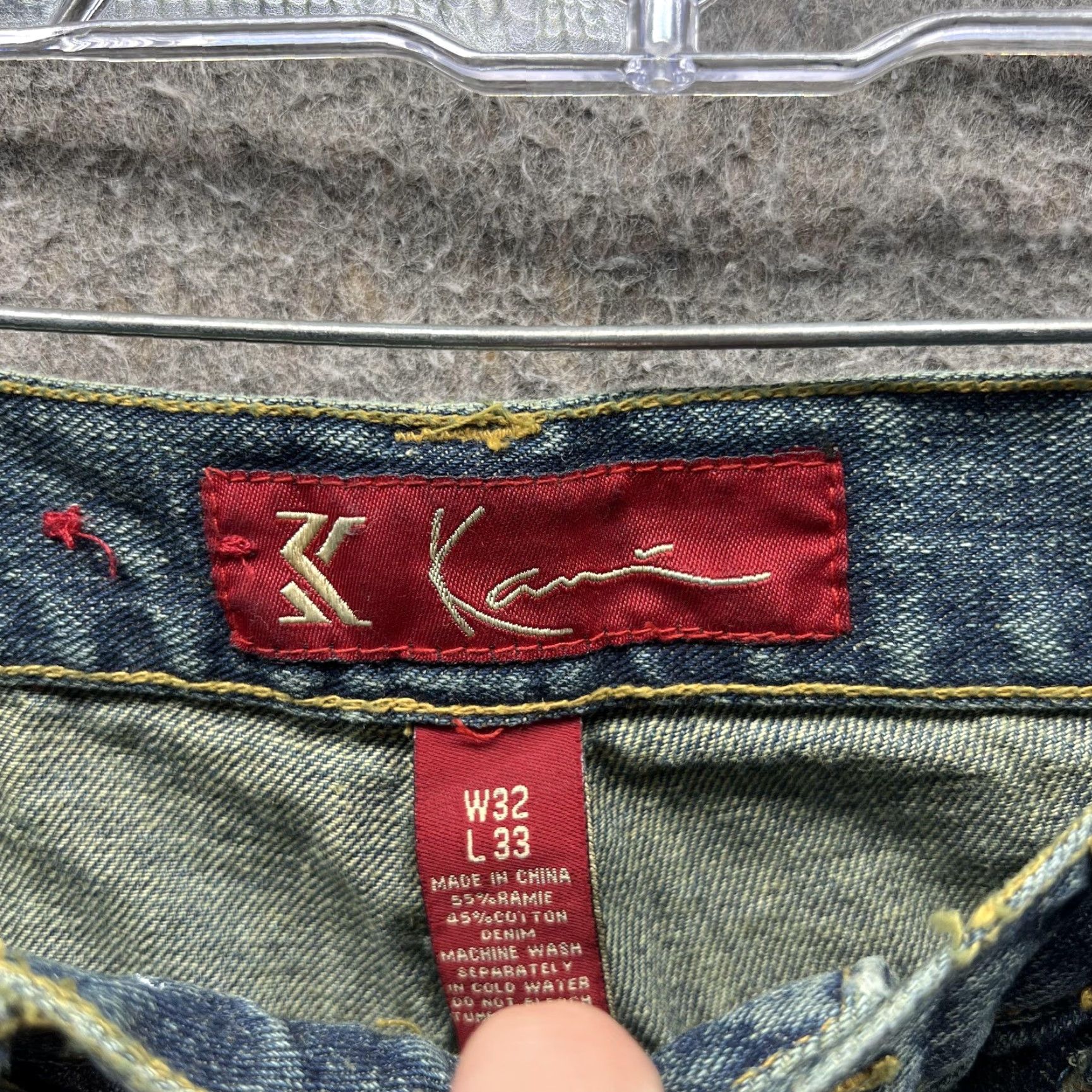 Denime VINTAGE Karl Kani Jeans Mens 32x33 Blue Straight Medium Wash Denim Y2K Hip Hop Jeans Mens Regular Blue 32x33 Womens? No Size US 32 / EU 48 - 5 Thumbnail