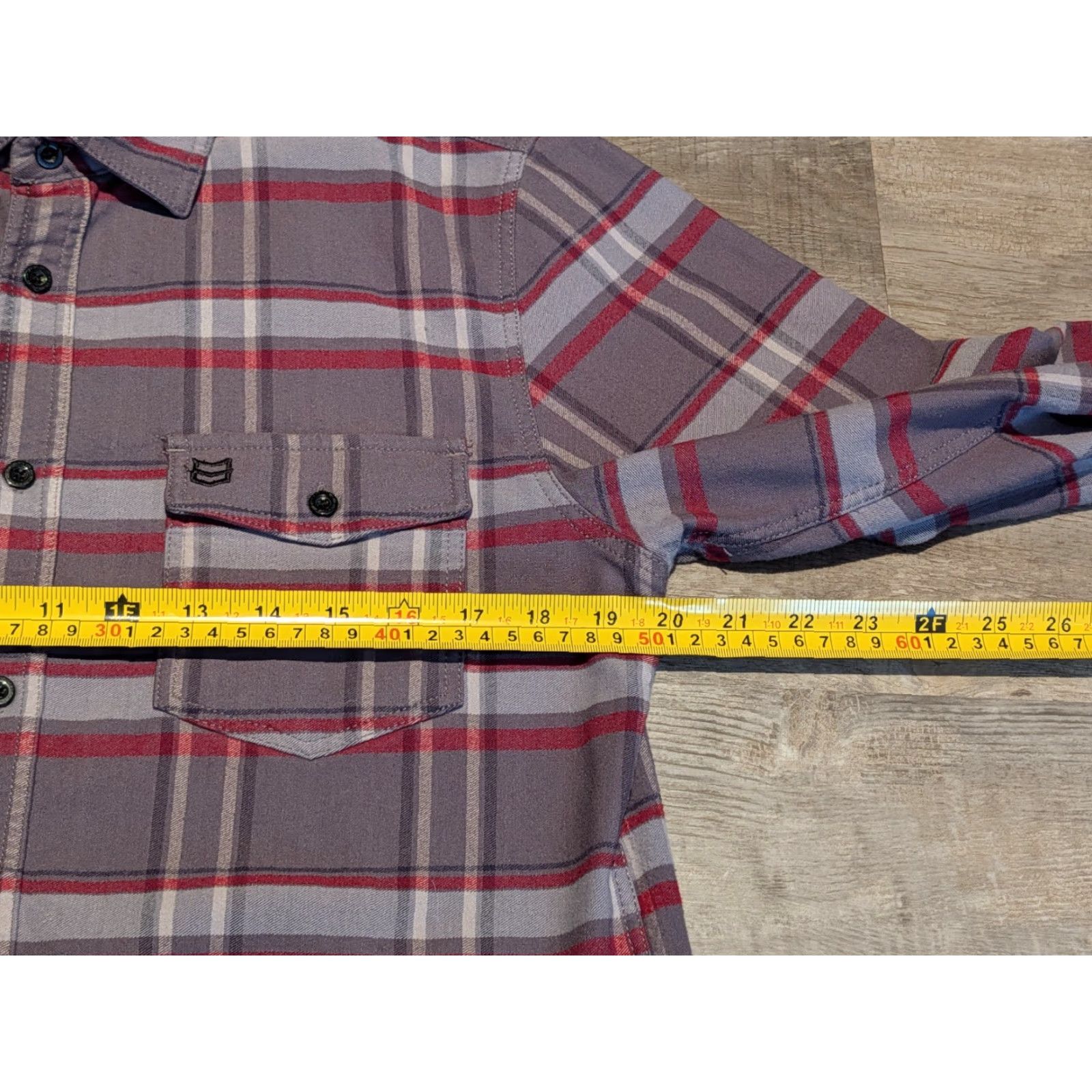 Vintage MTN OPS Shirt Mens S Gray Red Tamarack Tech Flannel Long Sleeve Button Up Size US S / EU 44-46 / 1 - 6 Thumbnail