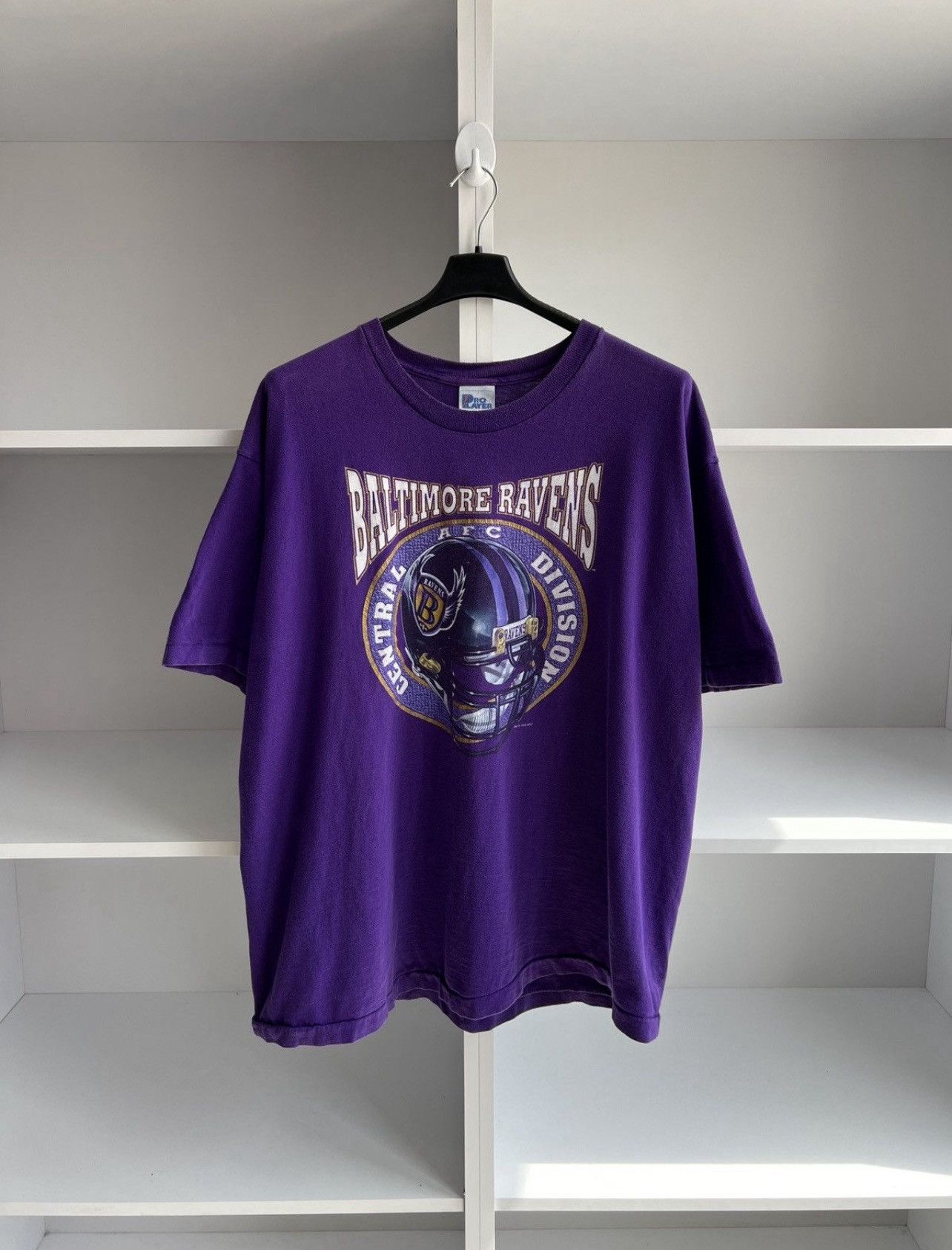 NFL Vintage 1995 Baltimore Ravens T-Shirt Purple 90s NFL Team Size US XXL / EU 58 / 5 - 1 Thumbnail