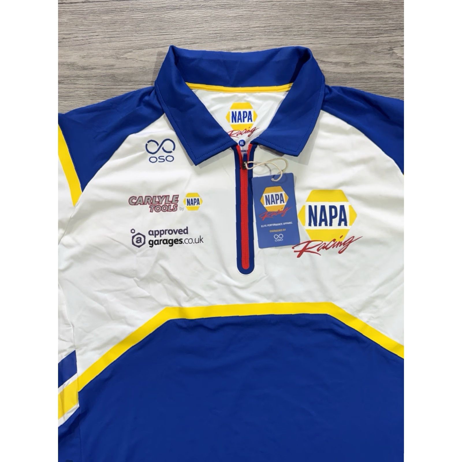 Vintage NWT BTCC Napa Racing Polo Shirt Mens XL White Shirt Size US XL / EU 56 / 4 - 5 Thumbnail