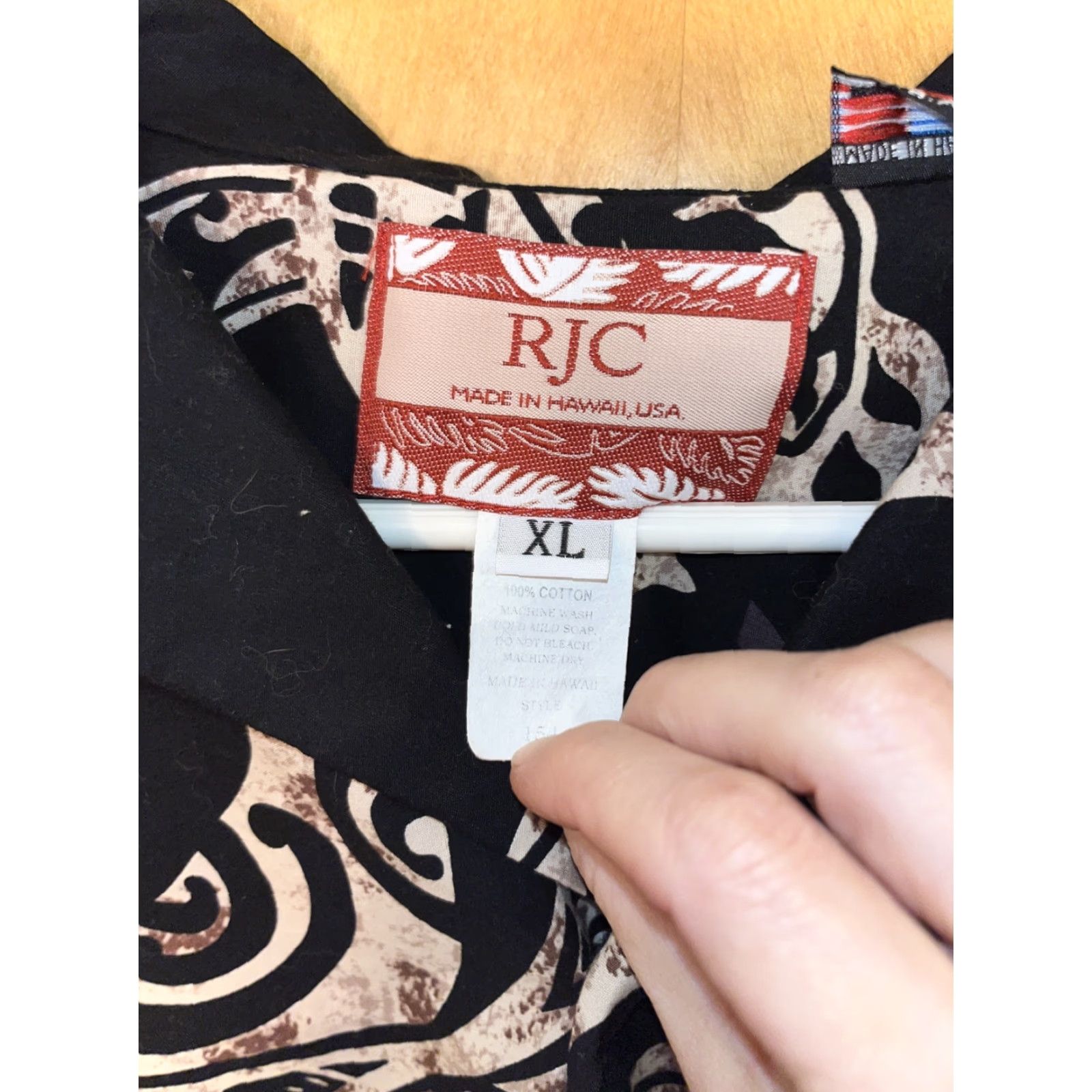 Vintage VINTAGE RJC Hawaiian Shirt Men XL Short Sleeve Button-Up T-Shirt Beach Tribal Turtle Cotton USA Made Size US XL / EU 56 / 4 - 3 Thumbnail