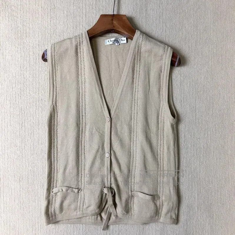 Dior Dior Women's Khaki Wool Cardigan . Size M / US 6-8 / IT 42-44 - 2 Thumbnail