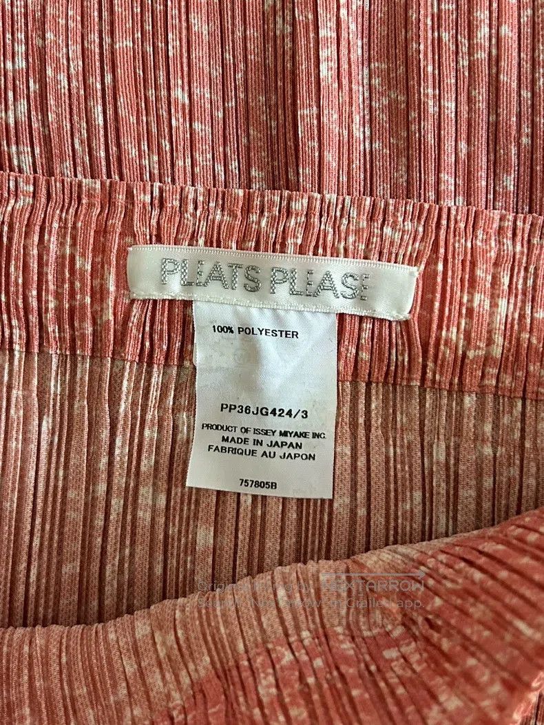 Issey Miyake Issey Miyake size:3 Pink Denim Midi Skirt Size 22" - 3 Thumbnail