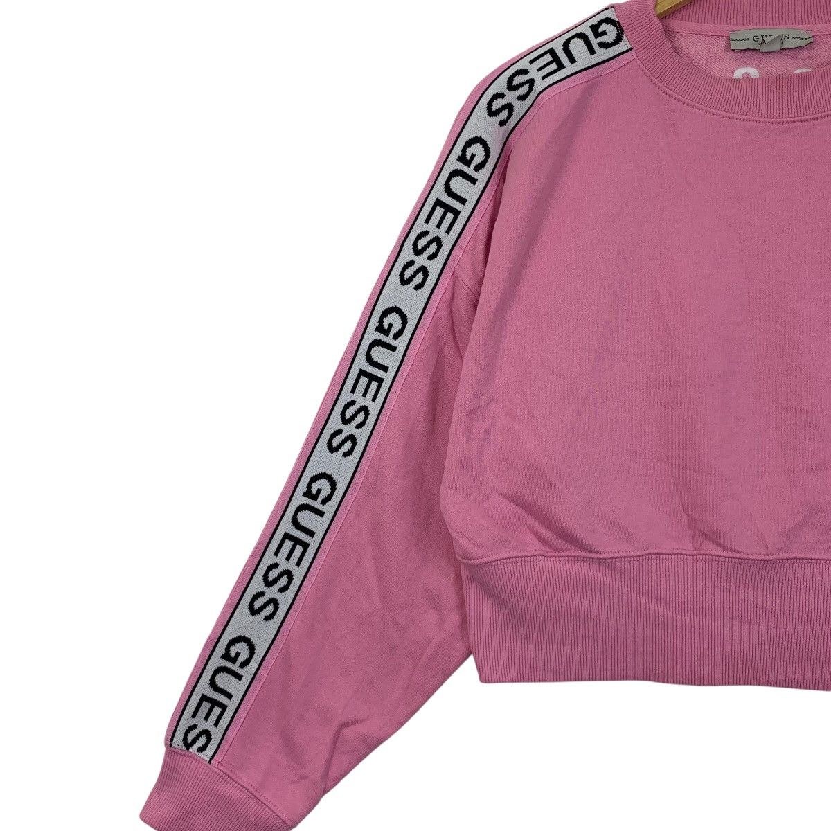 Guess GUESS 1981 Side Tape Pink Crop Top Size S / US 4 / IT 40 - 4 Thumbnail