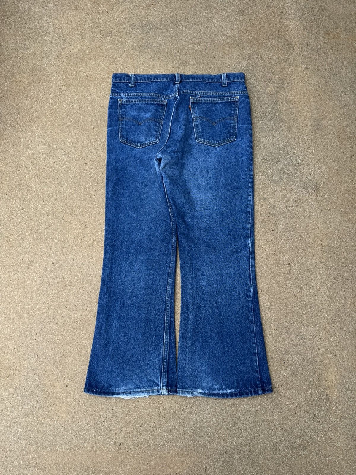 Levi's × Vintage Vtg 80’s Levi’s 646 Orange Tab Bellbottom Flare Jeans 36x29 Size US 36 / EU 52 - 2 Thumbnail
