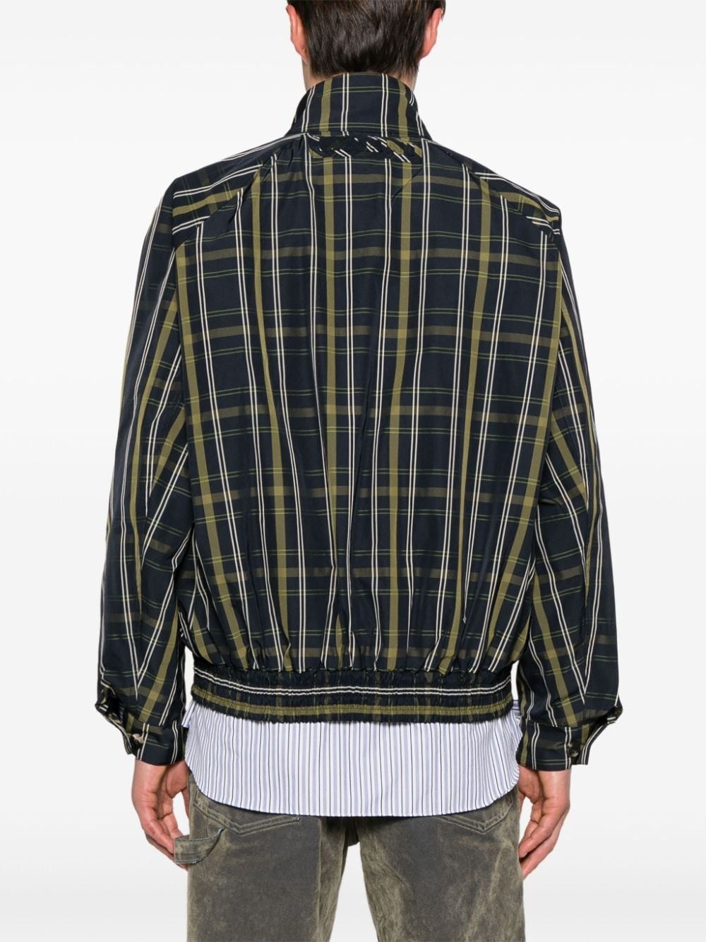 Marni o1w1db10125 Check-Pattern Bomber Jacket in Multicolor Size US L / EU 52-54 / 3 - 2 Thumbnail