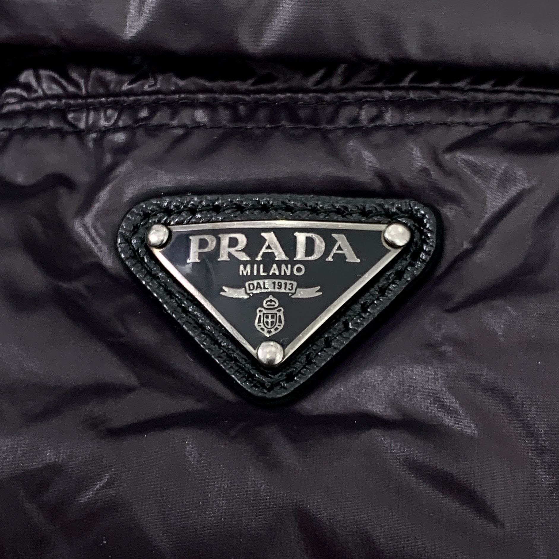 Prada Prada Womens Black Belted Down Puffer Jacket Size S Quilted Size S / US 4 / IT 40 - 2 Thumbnail