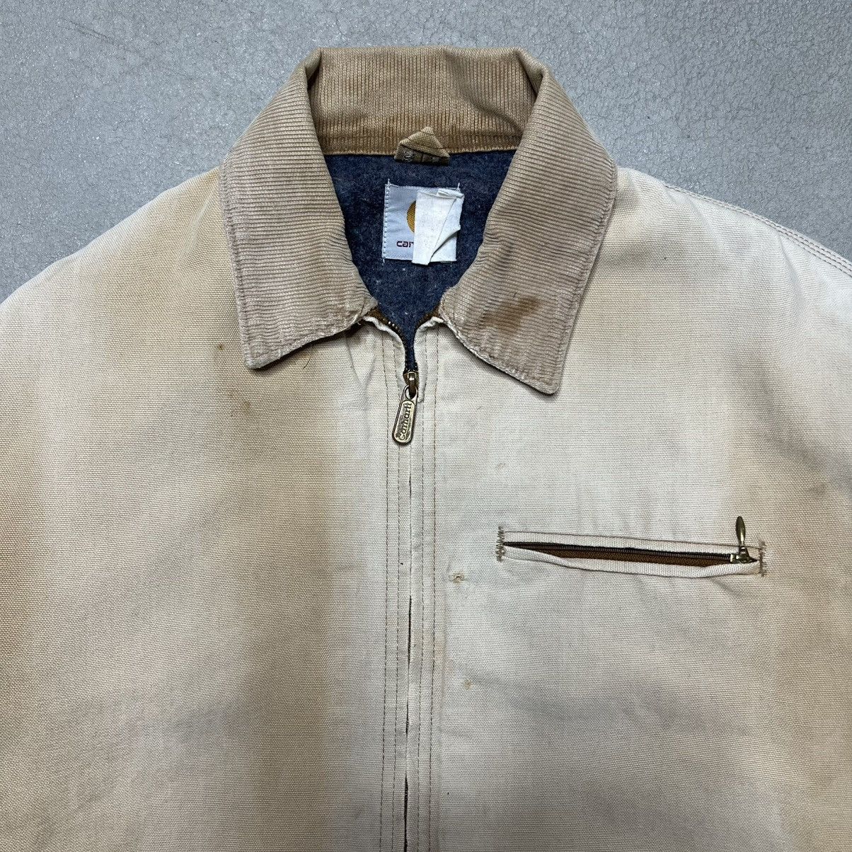 Carhartt Vintage 80s Faded Carhartt Detroit Jacket Blanket Lined Size US XL / EU 56 / 4 - 5 Thumbnail