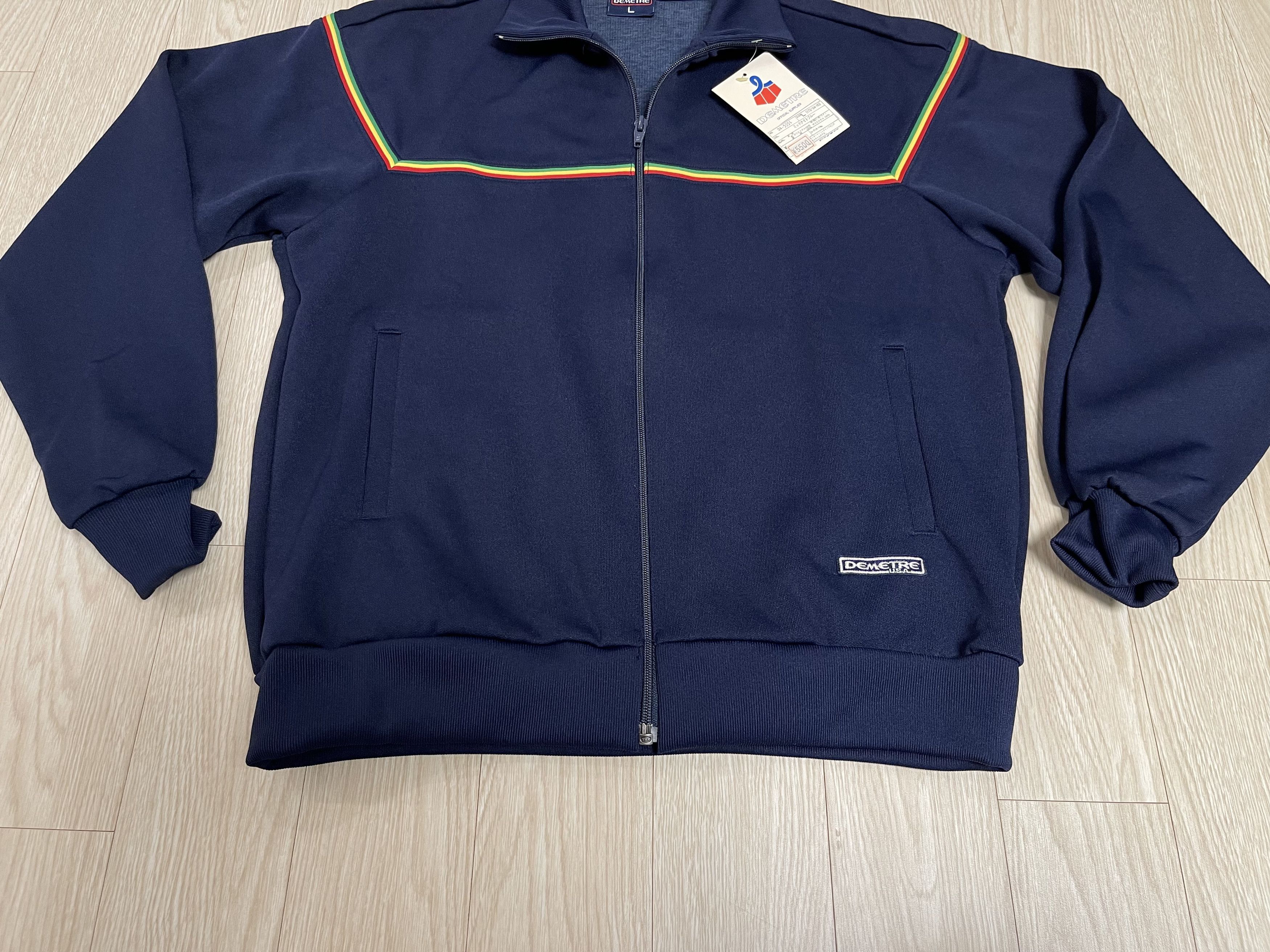 Japanese Brand DEMETRE USA Old 90’s Vintage Track Top Jacket Size US L / EU 52-54 / 3 - 3 Thumbnail