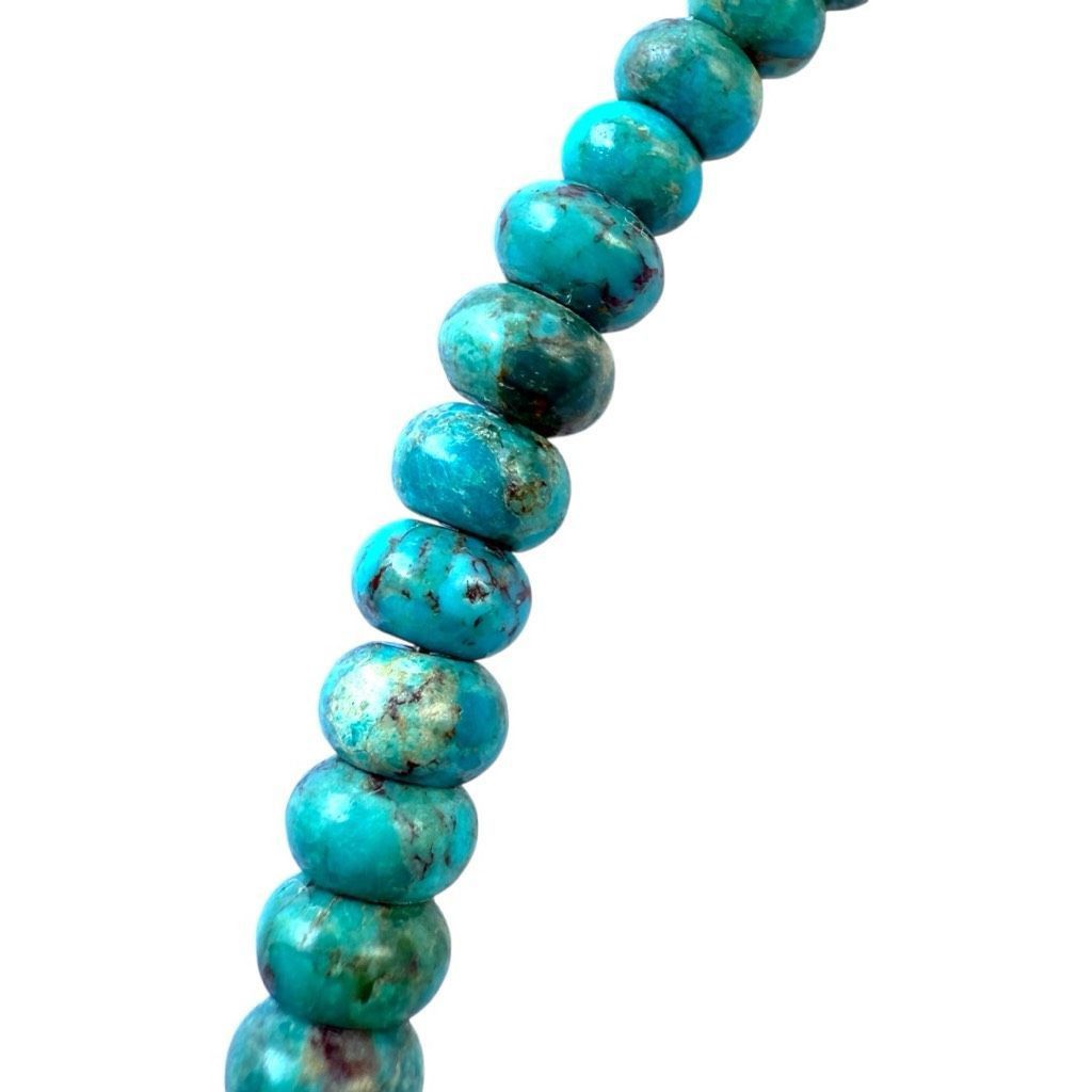 Vintage JAY KING DTR Mine Finds Genuine Turquoise Gemstone Copper Rose Gold Tone Bib Statement Necklace Designer Jewelry Size ONE SIZE - 5 Thumbnail