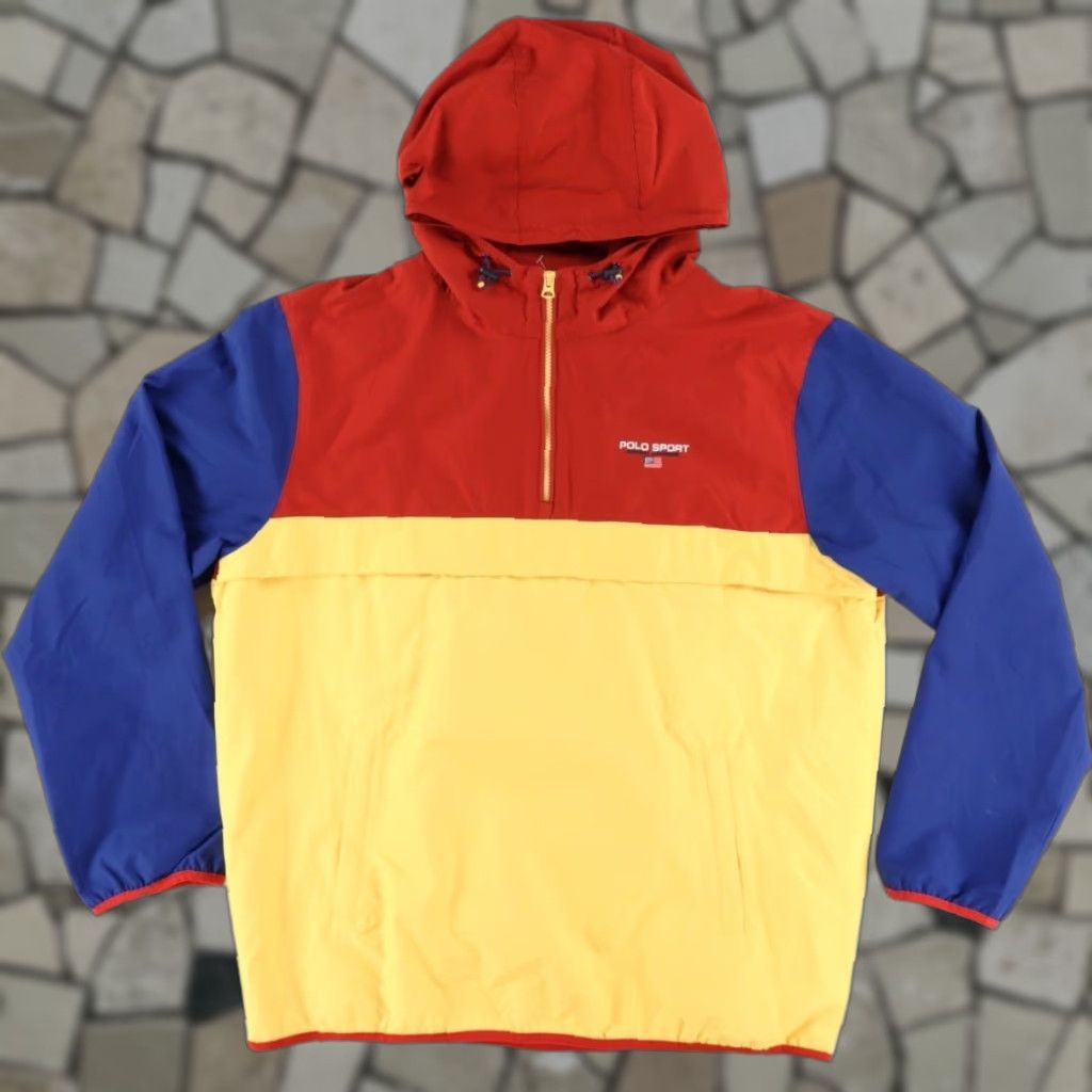 Polo Ralph Lauren Polo Ralph Lauren Pullover Anorak Sport Colorblock Jacket Men's L Size US L / EU 52-54 / 3 - 1 Thumbnail