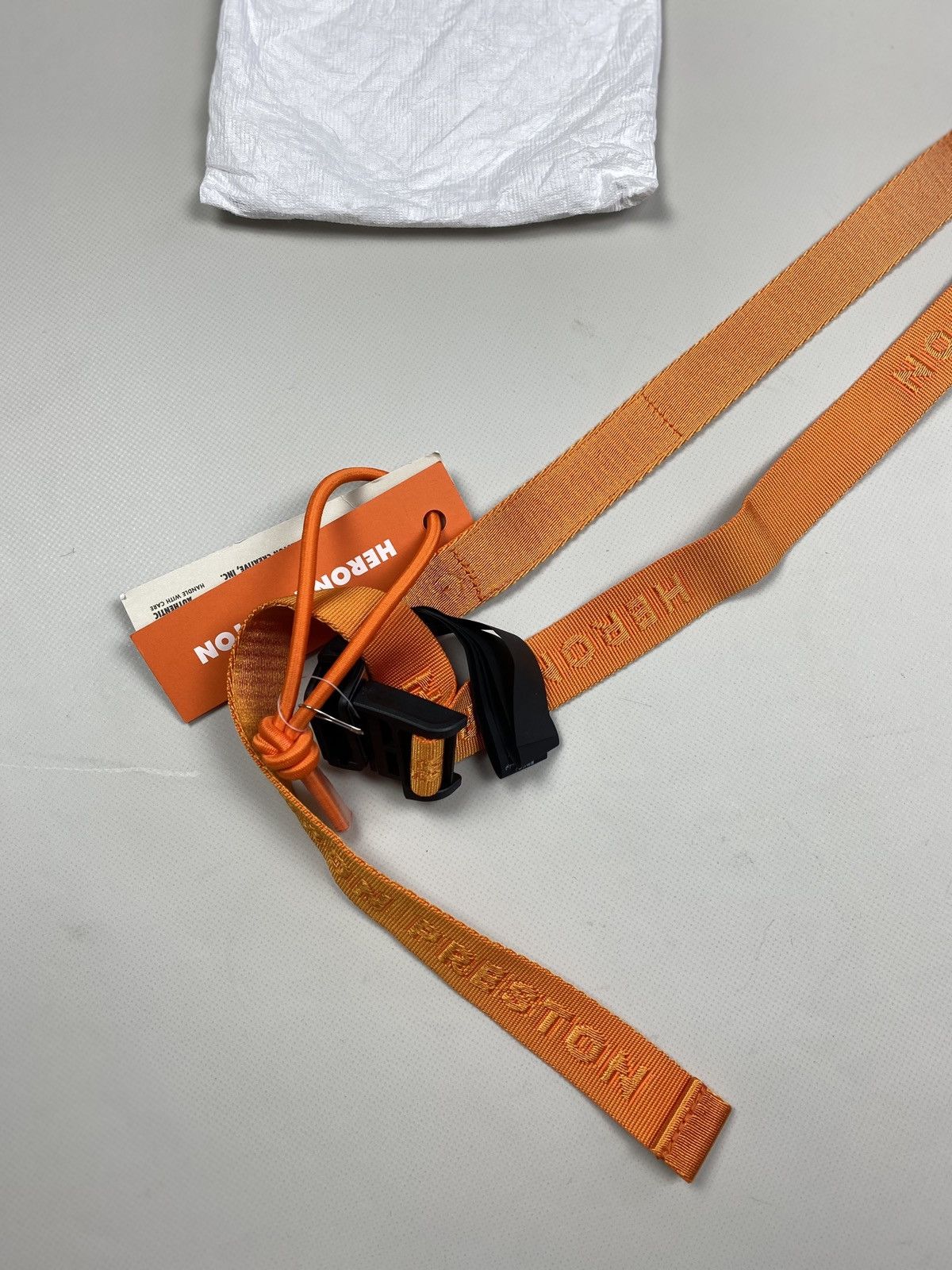 Heron Preston BNWT! Heron Preston Tiny Tape Magnetic Belt One Size Orange Size ONE SIZE - 4 Thumbnail