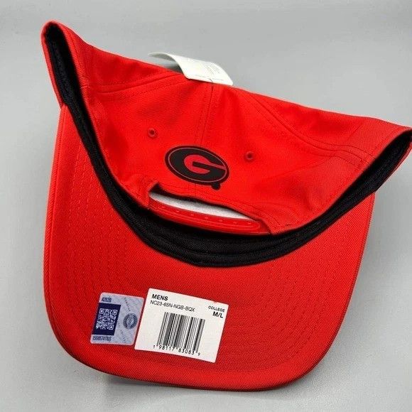 Nike Georgia Bulldogs x Nike Rise Hat Men M-L Red Snap Back Cap Size ONE SIZE - 7 Thumbnail