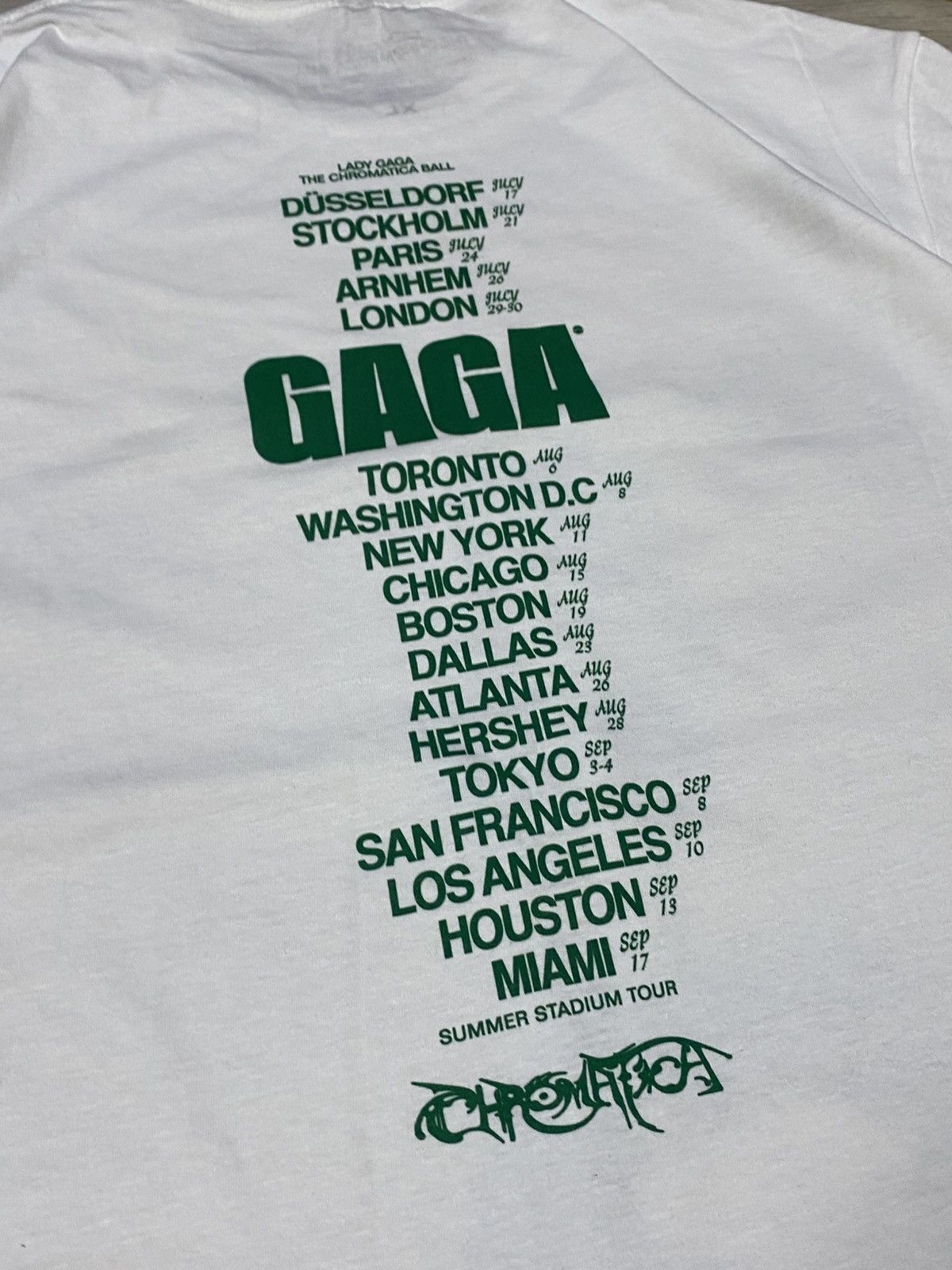 Band Tees Vintage Lady Gaga tour face big print Tee 2022 Size US XL / EU 56 / 4 - 8 Thumbnail