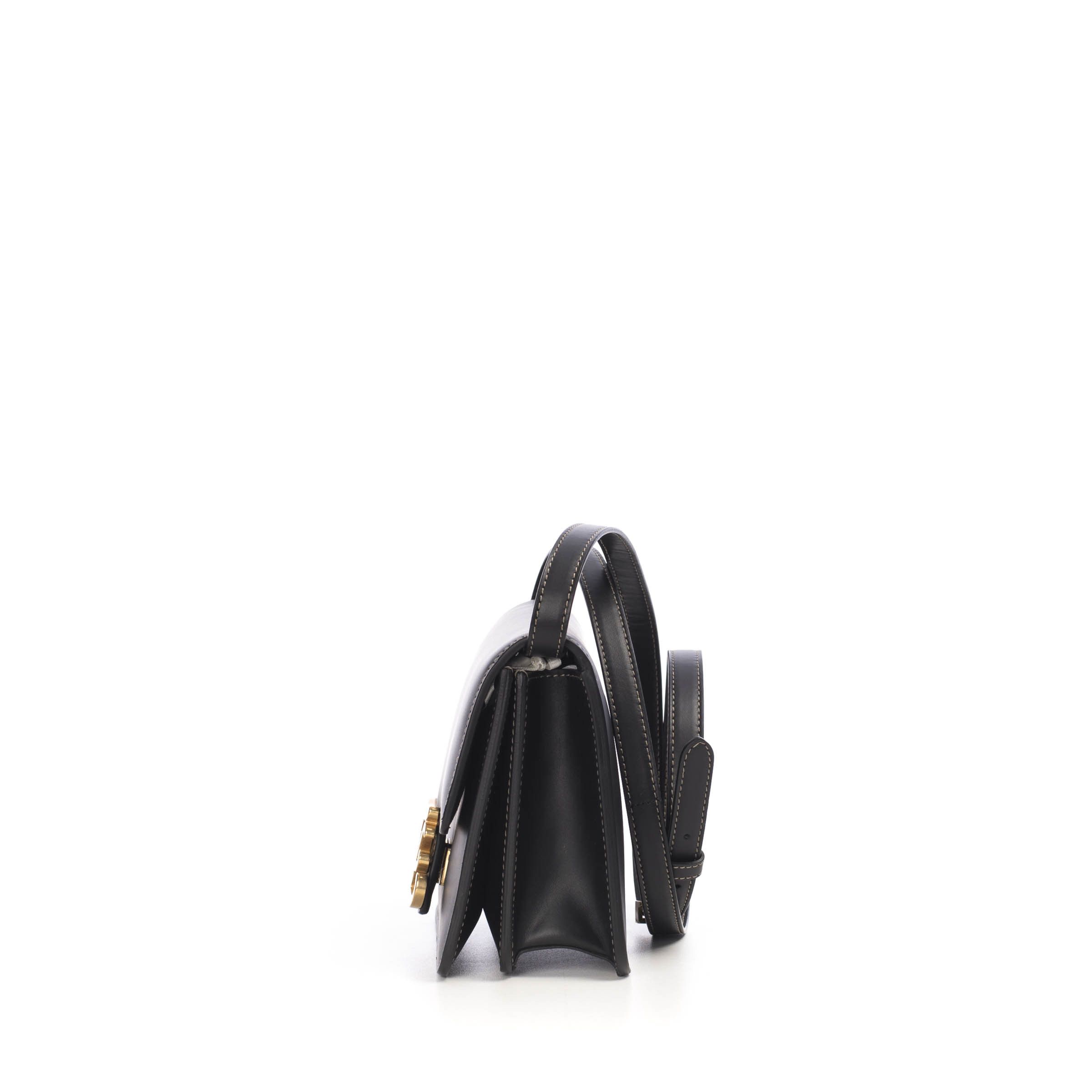 Fendi Black Leather Karligraphy Bag Size ONE SIZE - 3 Thumbnail