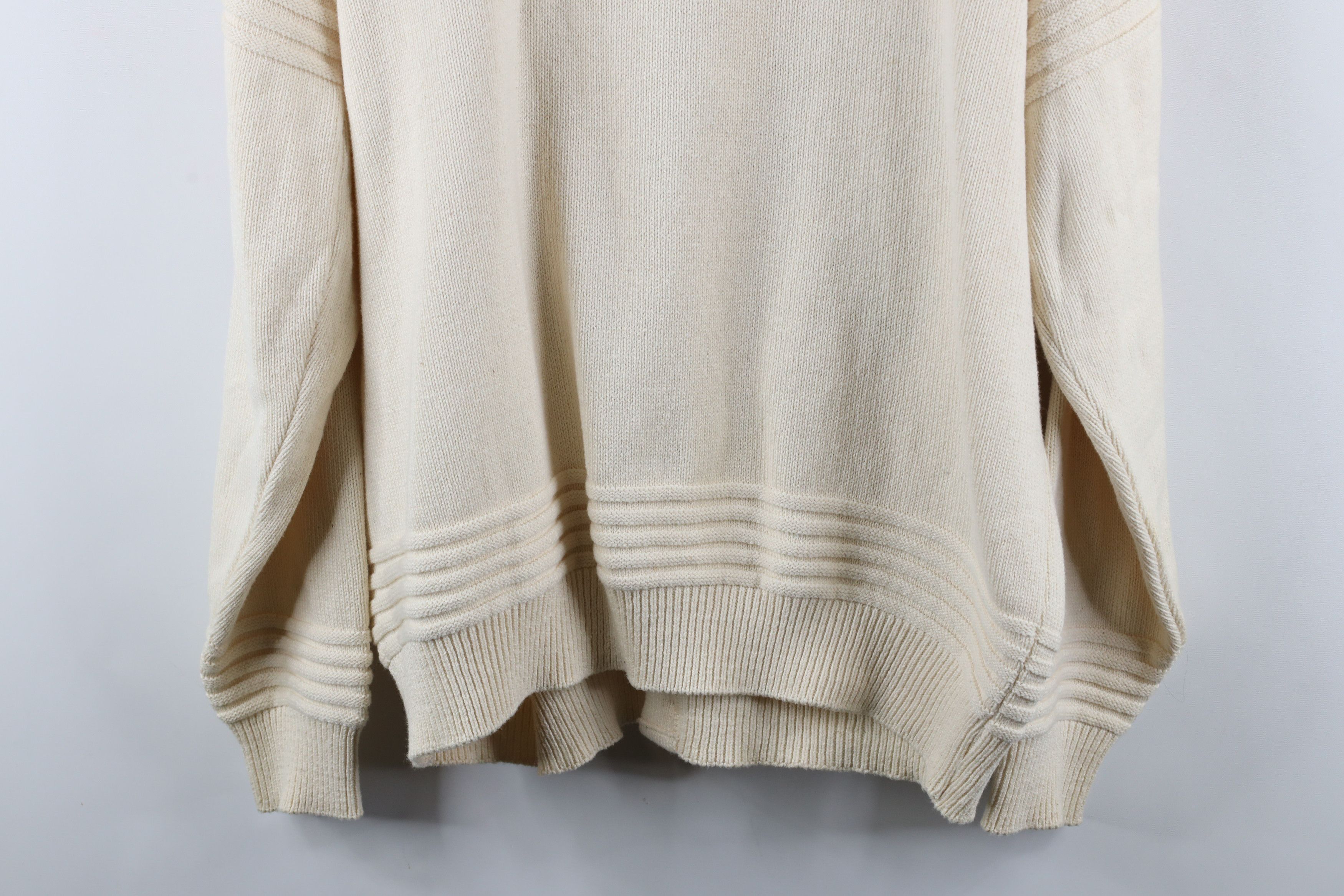 Vintage Vintage 90s Golf Ribbed Knit Cardigan Sweater Cream USA Size US XL / EU 56 / 4 - 14 Thumbnail