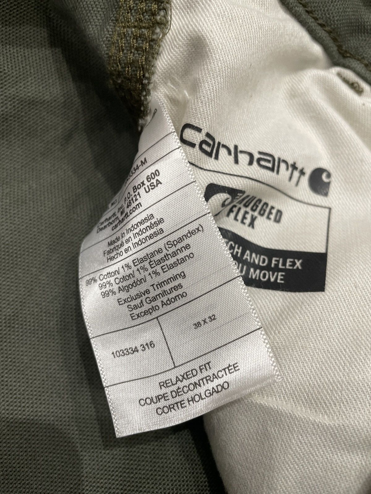 Carhartt CARHARTT CARPENTER RUGGED FLEX DUCK DOUBLE-FRONT DUNGAREE Size US 38 / EU 54 - 6 Thumbnail