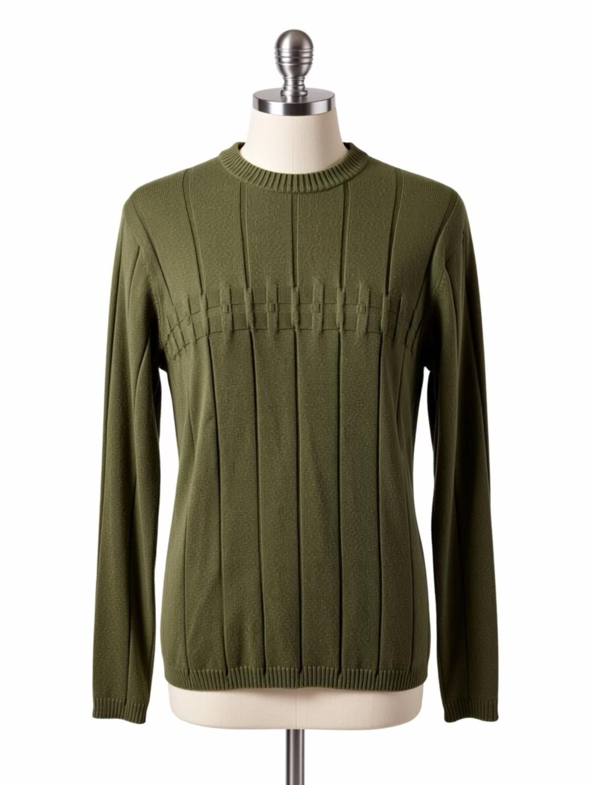 Other Axcess Men's Olive Green Long Sleeve Sweater Size L Size US L / EU 52-54 / 3 - 1 Thumbnail