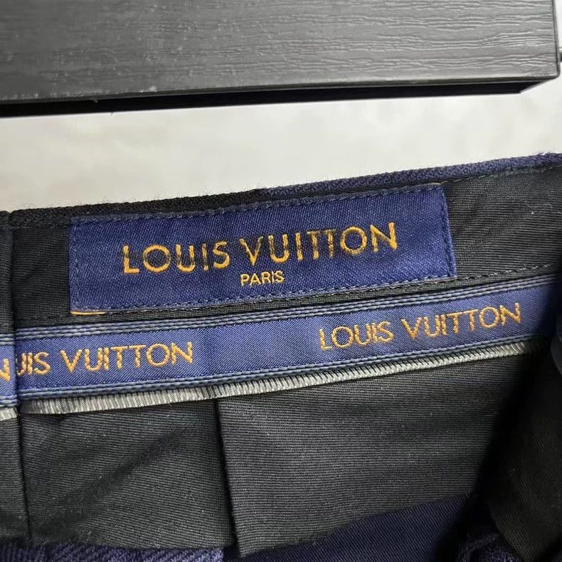Louis Vuitton Louis Vuitton Dark Blue Co-branded Checkerboard Trouser Tr Size US 40 / EU 56 - 3 Thumbnail