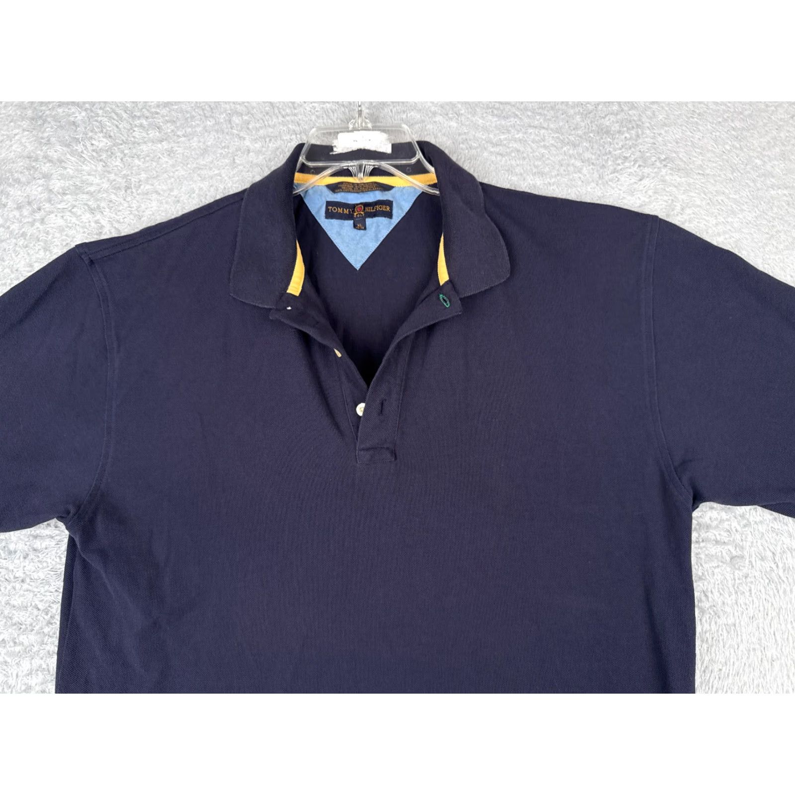Tommy Hilfiger Tommy Hilfiger Polo Shirt Men XL Blue 100% Cotton Knit Golf Size US XL / EU 56 / 4 - 4 Thumbnail