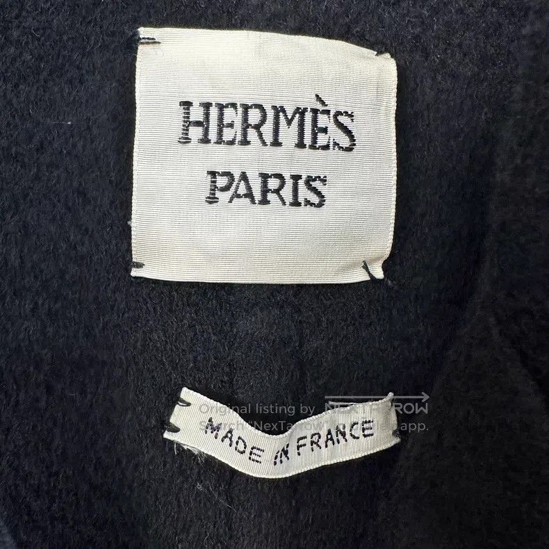 Hermes Hermes Ladies Black Double-Breasted Short Wool Cashmere Co Size XS / US 0-2 / IT 36-38 - 4 Thumbnail
