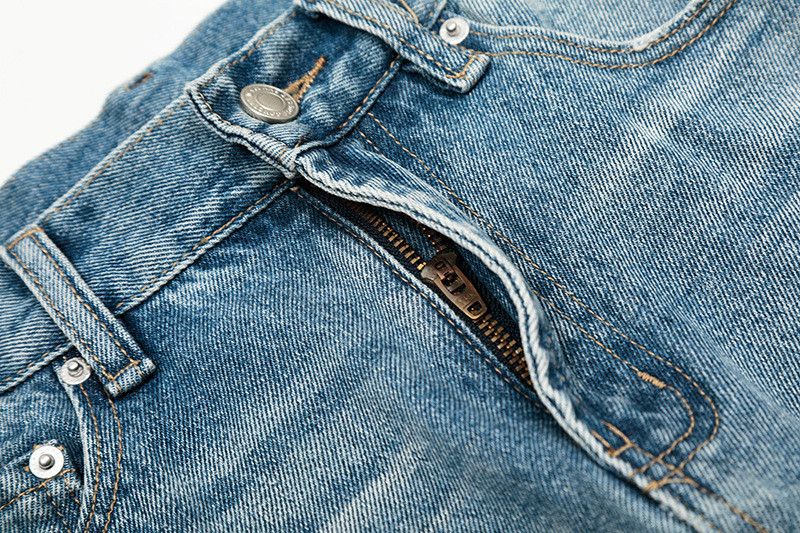 Vintage American retro street straight loose washed flared jeans Size US 32 / EU 48 - 5 Thumbnail