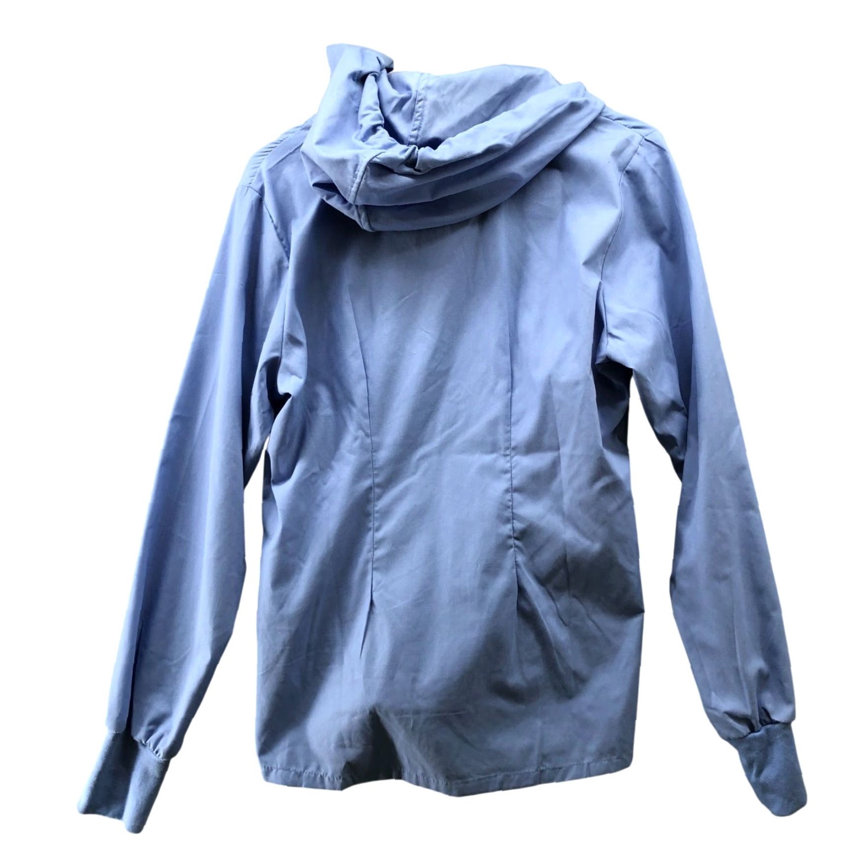 Vintage NWT Butter-Soft Scrub Hoodie Womens S Ceil Blue 4 Pocket Core Long Sleeve Shirt Size S / US 4 / IT 40 - 2 Thumbnail
