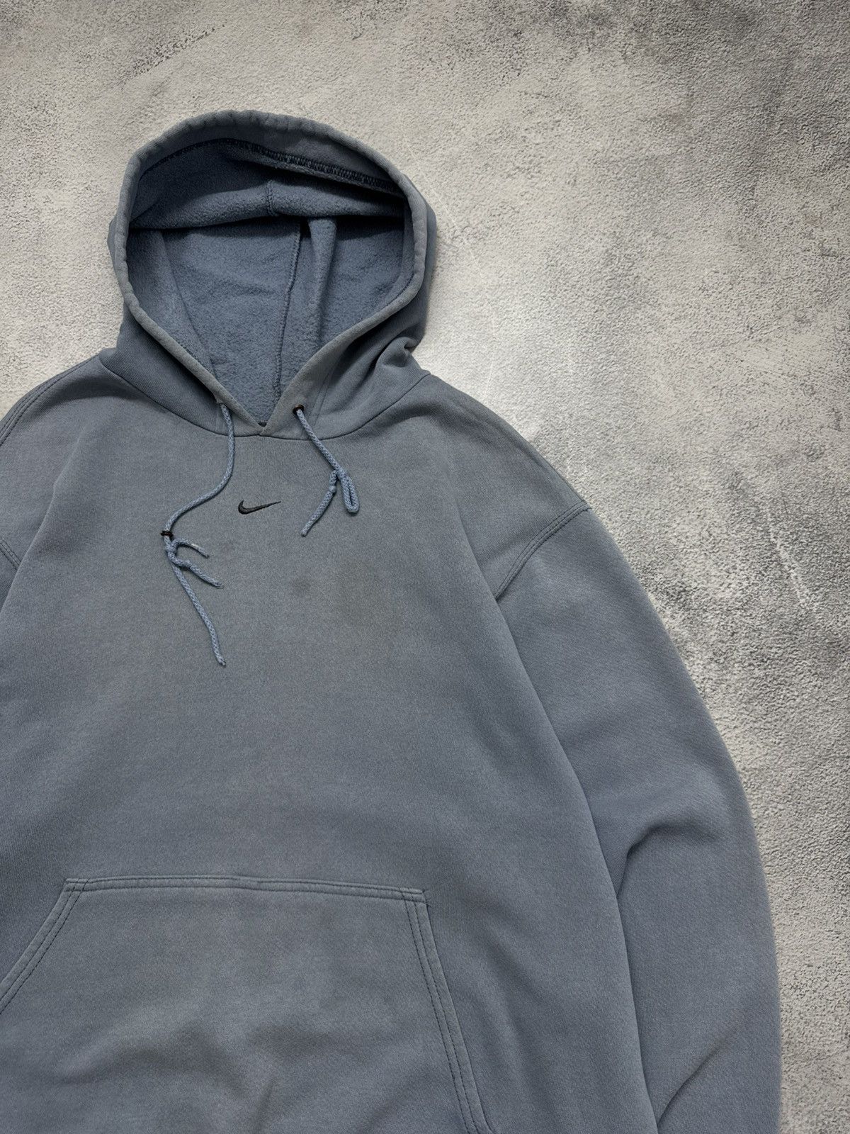 Nike Y2K Faded Nike Drill Center Swoosh Hoodie Travis Style 90’s Size US L / EU 52-54 / 3 - 5 Thumbnail