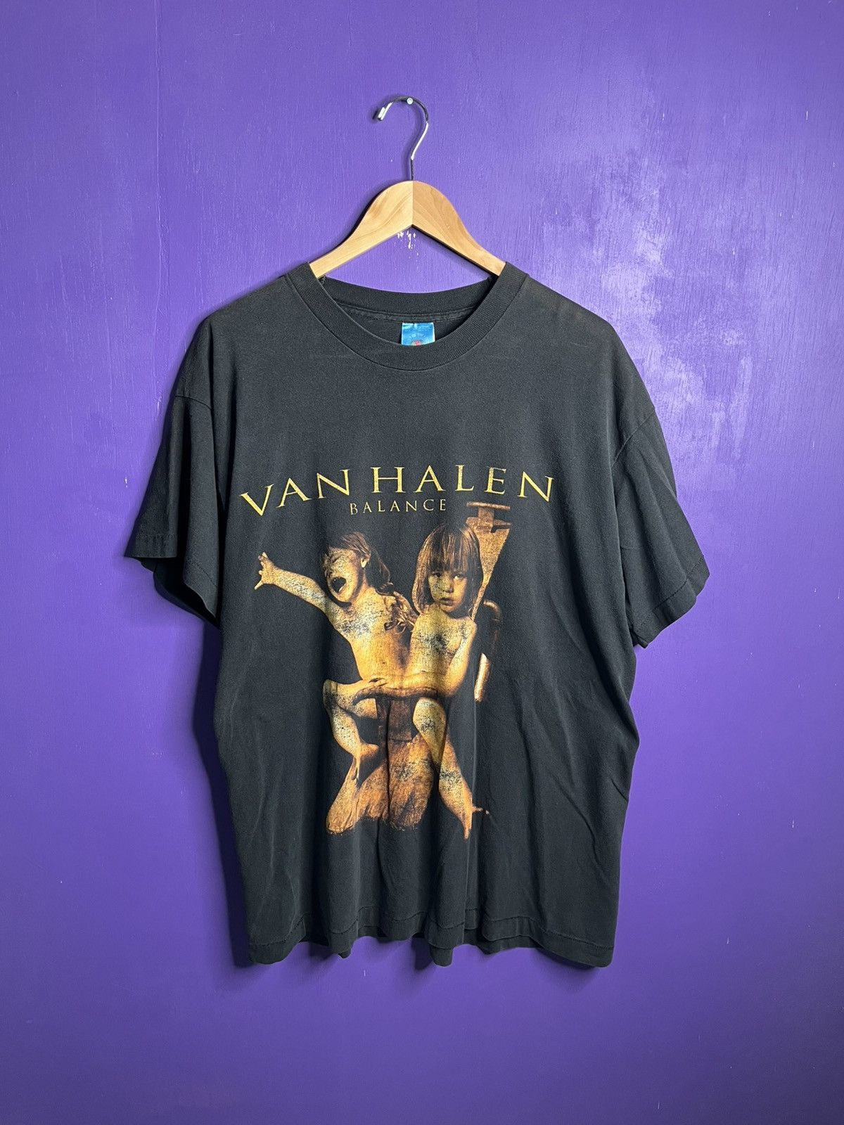 Band Tees × Tour Tee × Vintage Vintage 90s Van Halen balance faded 