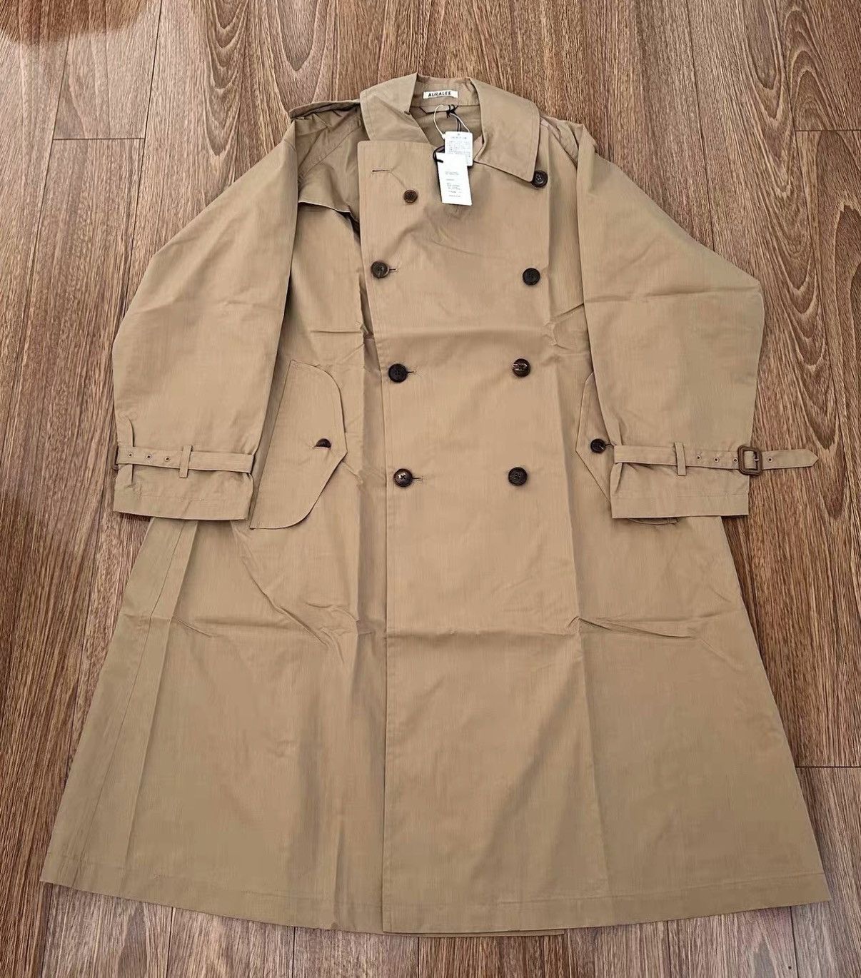 Auralee AURALEE FINX POLYESTER BIG TRENCH COAT Size US L / EU 52-54 / 3 - 1 Thumbnail