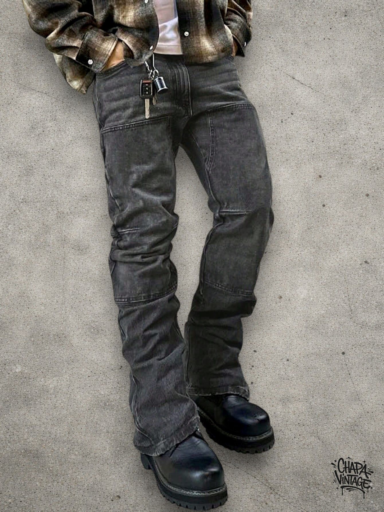 Japanese Brand Slim gray jeans Size US 32 / EU 48 - 1 Thumbnail