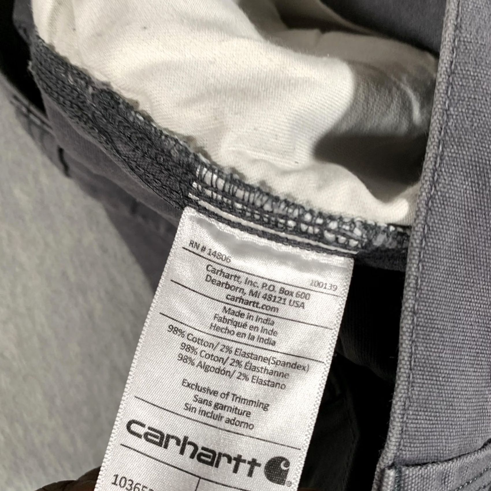Carhartt Carhartt Cargo Shorts Mens 40 Gray Relaxed Fit Canvas Work Utility Stretch Cargo Shorts Mens 40 Gray Relaxed Fit Canvas Workwear Size US 40 / EU 56 - 5 Thumbnail