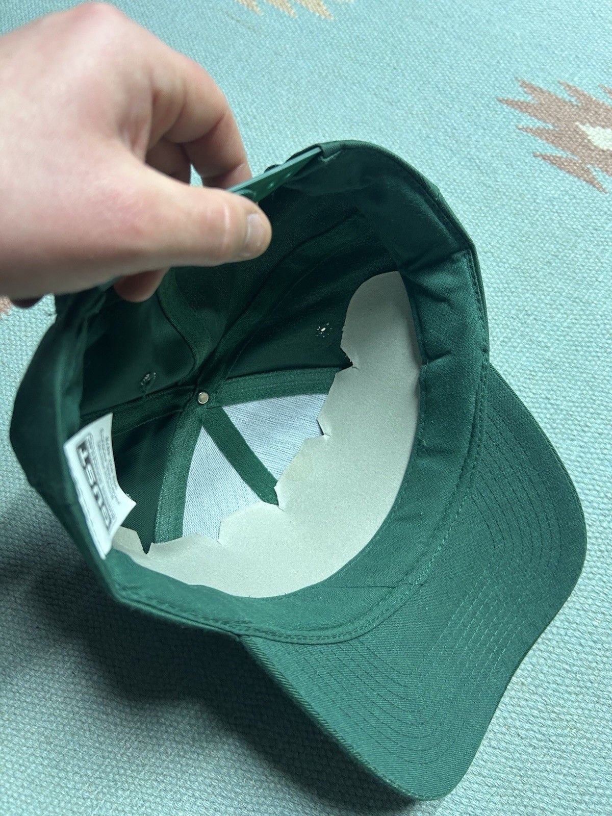 Vintage Vintage SnapBack hat Star corn logo farm feed forest green Size ONE SIZE - 6 Thumbnail