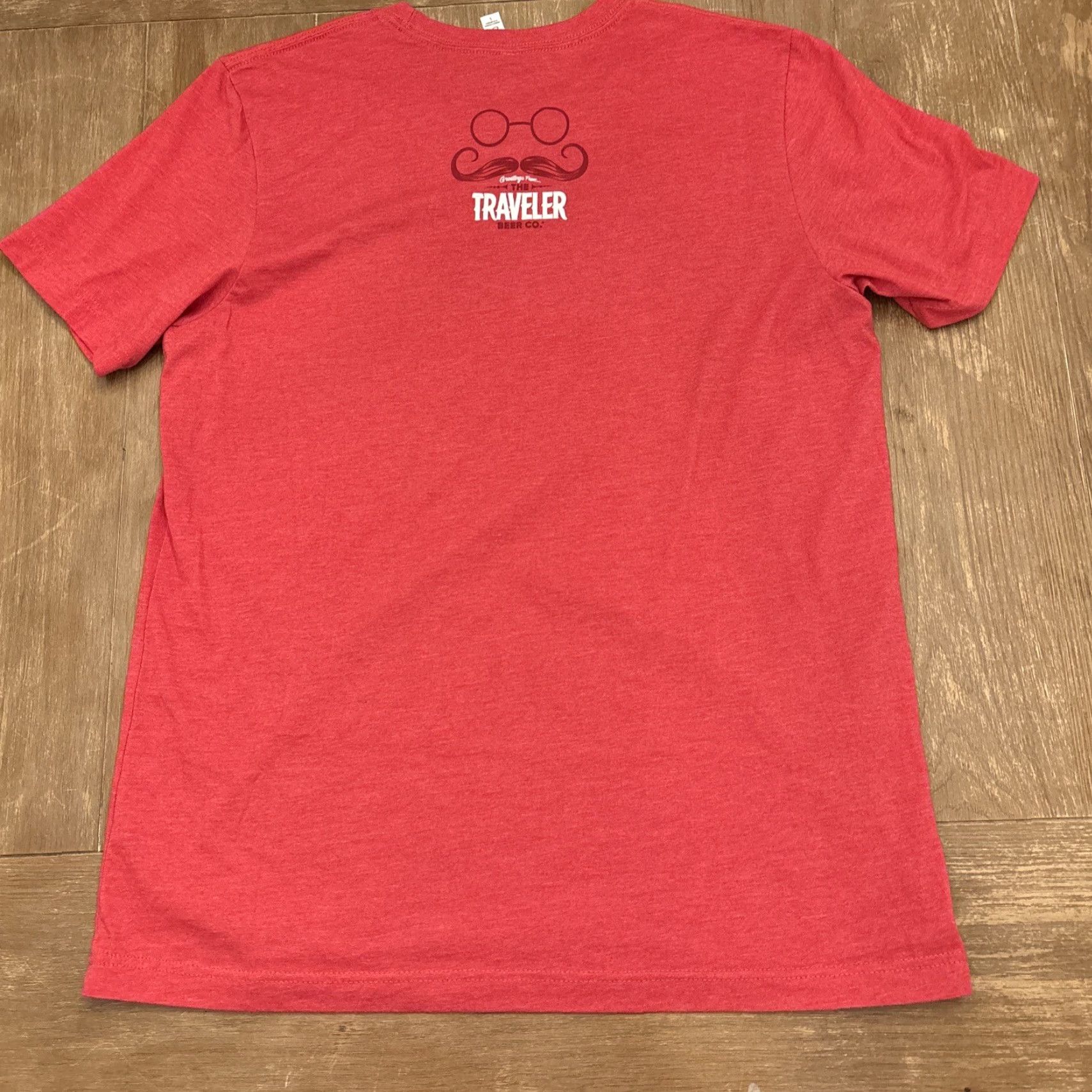Bell TRAVELER BEER Vermont brewery T shirt Grapefruit Shandy tee size L red cotton blend jersey crew neck short sleeve women Size L / US 10 / IT 46 - 4 Thumbnail