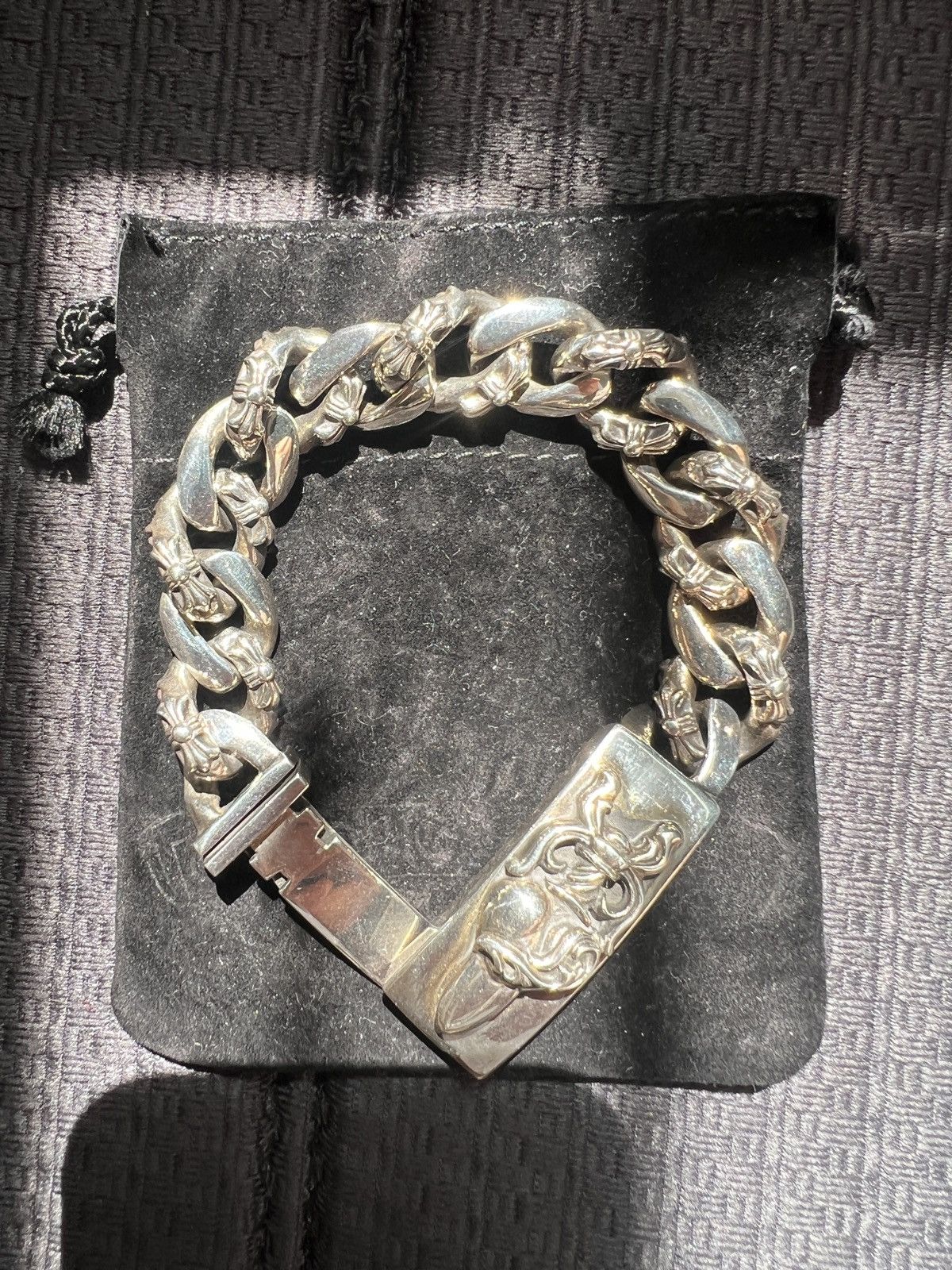 Chrome Hearts Chrome Hearts dragger hearts bracelet Size ONE SIZE - 12 Thumbnail