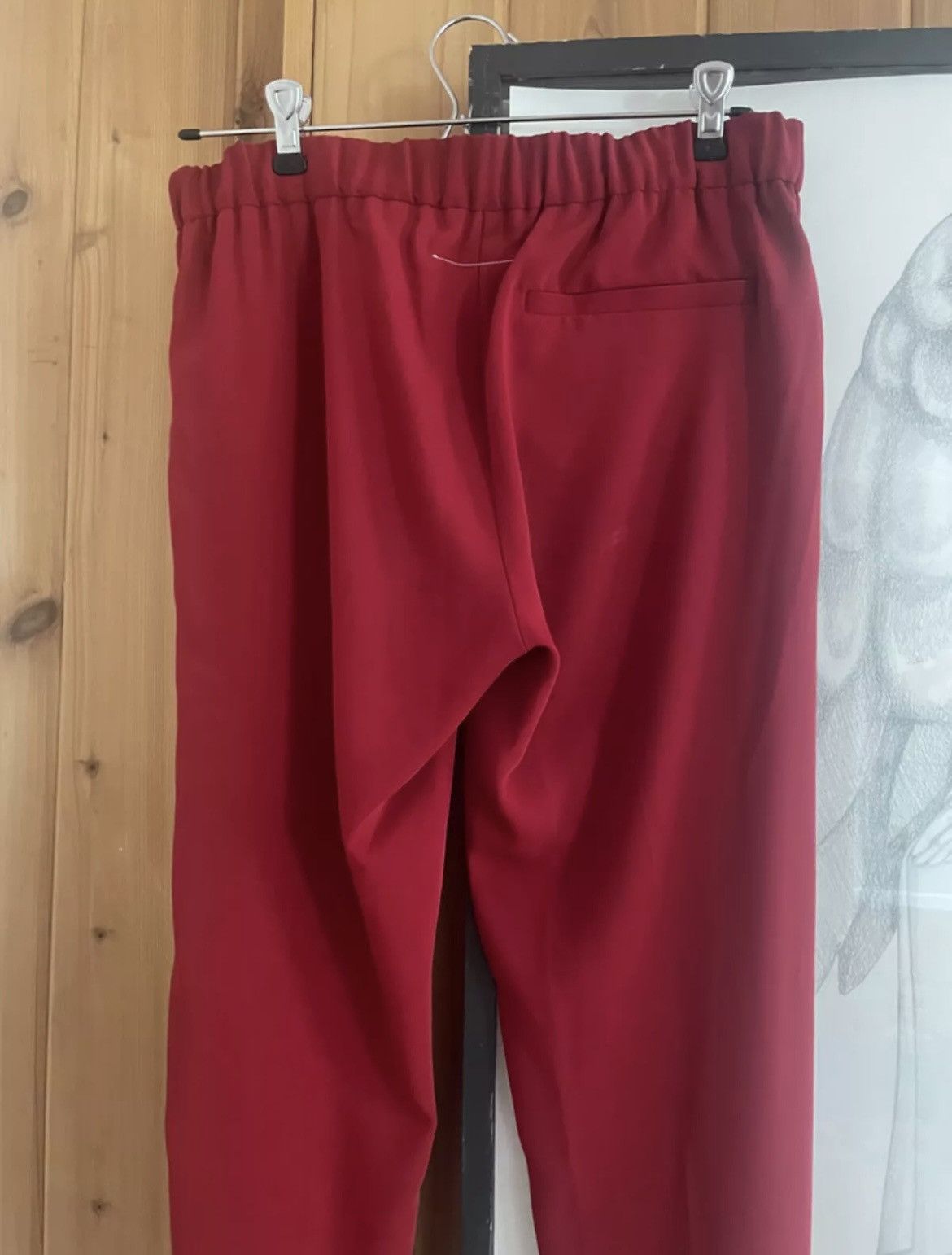 Maison Margiela Maison Margiela (MM6) red dress pants Size 37" - 2 Thumbnail